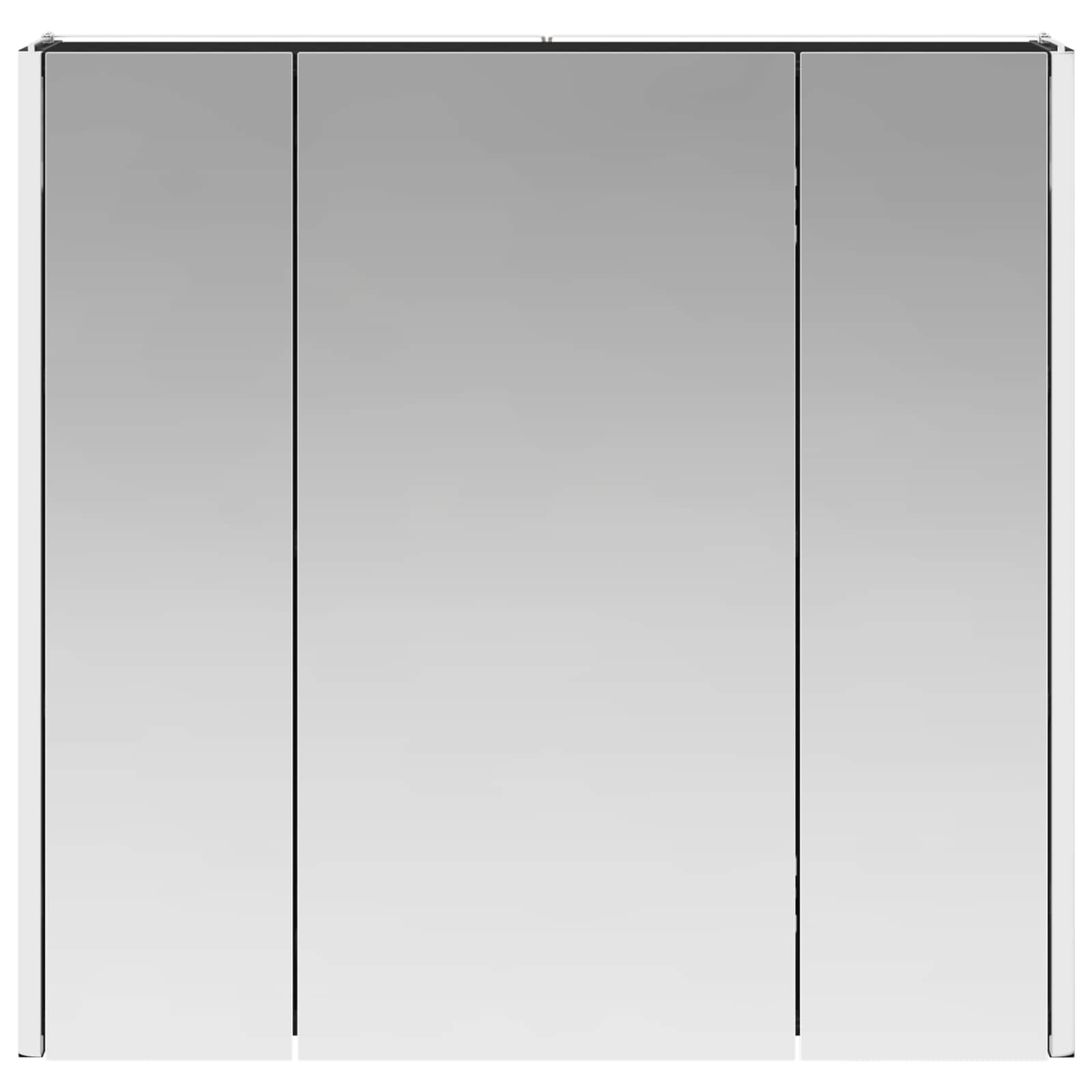 vidaXL Szafka z lustrem do łazienki Czarny Dąb 63,5 x 15,5 x 60,5 cm