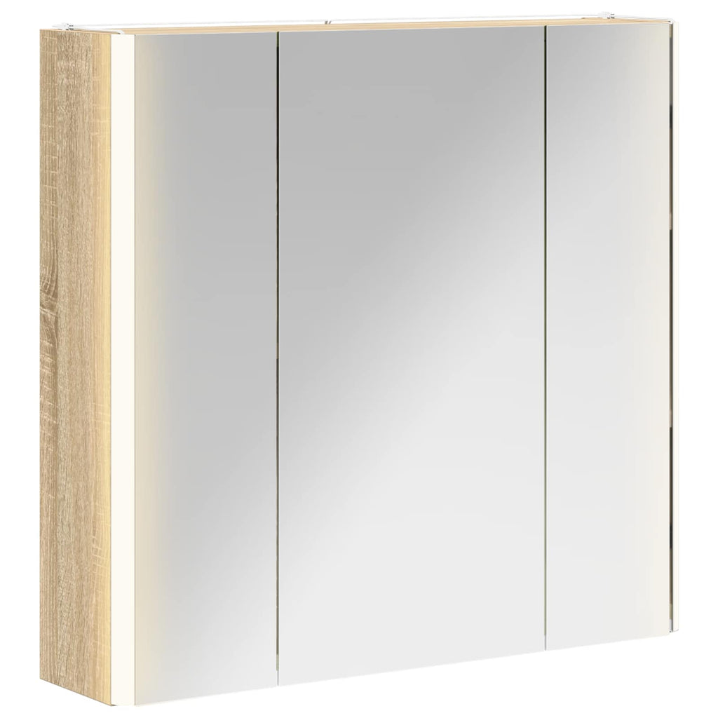 vidaXL Szafka z lustrem do łazienki Dąb Sonoma 63,5 x 15,5 x 60,5 cm