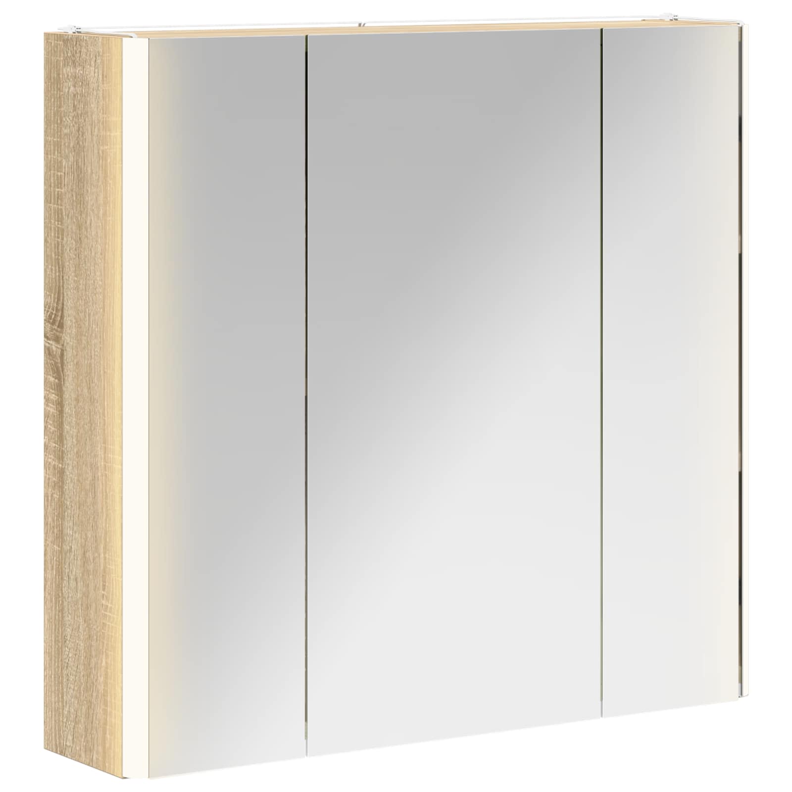 vidaXL Szafka z lustrem do łazienki Dąb Sonoma 63,5 x 15,5 x 60,5 cm