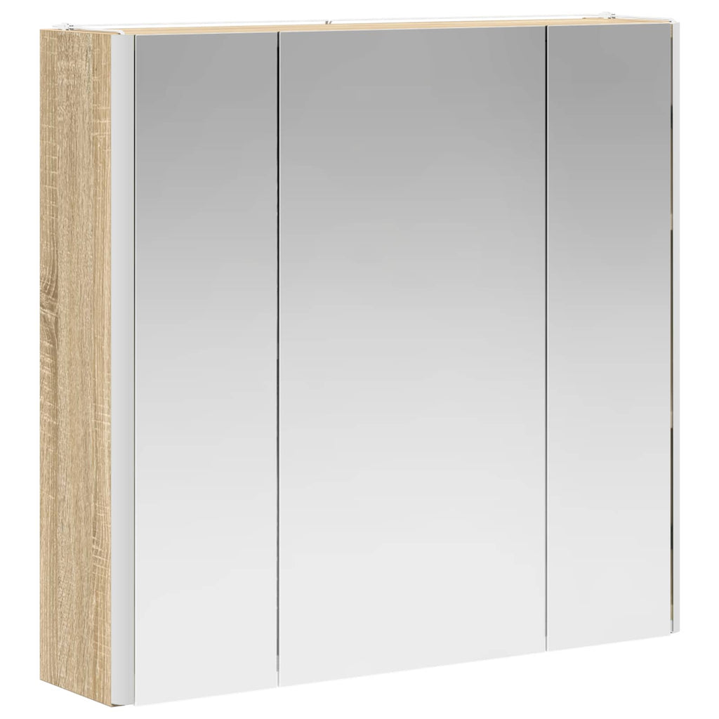 vidaXL Szafka z lustrem do łazienki Dąb Sonoma 63,5 x 15,5 x 60,5 cm