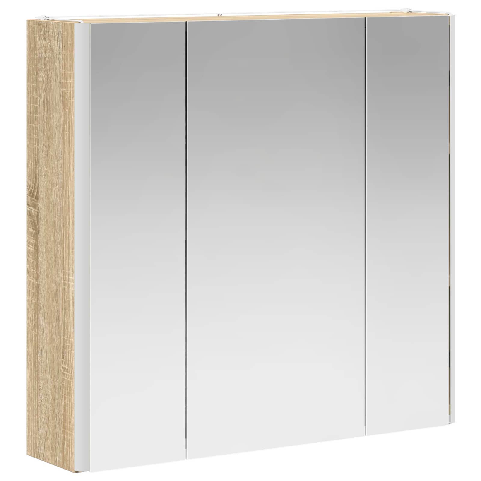 vidaXL Szafka z lustrem do łazienki Dąb Sonoma 63,5 x 15,5 x 60,5 cm