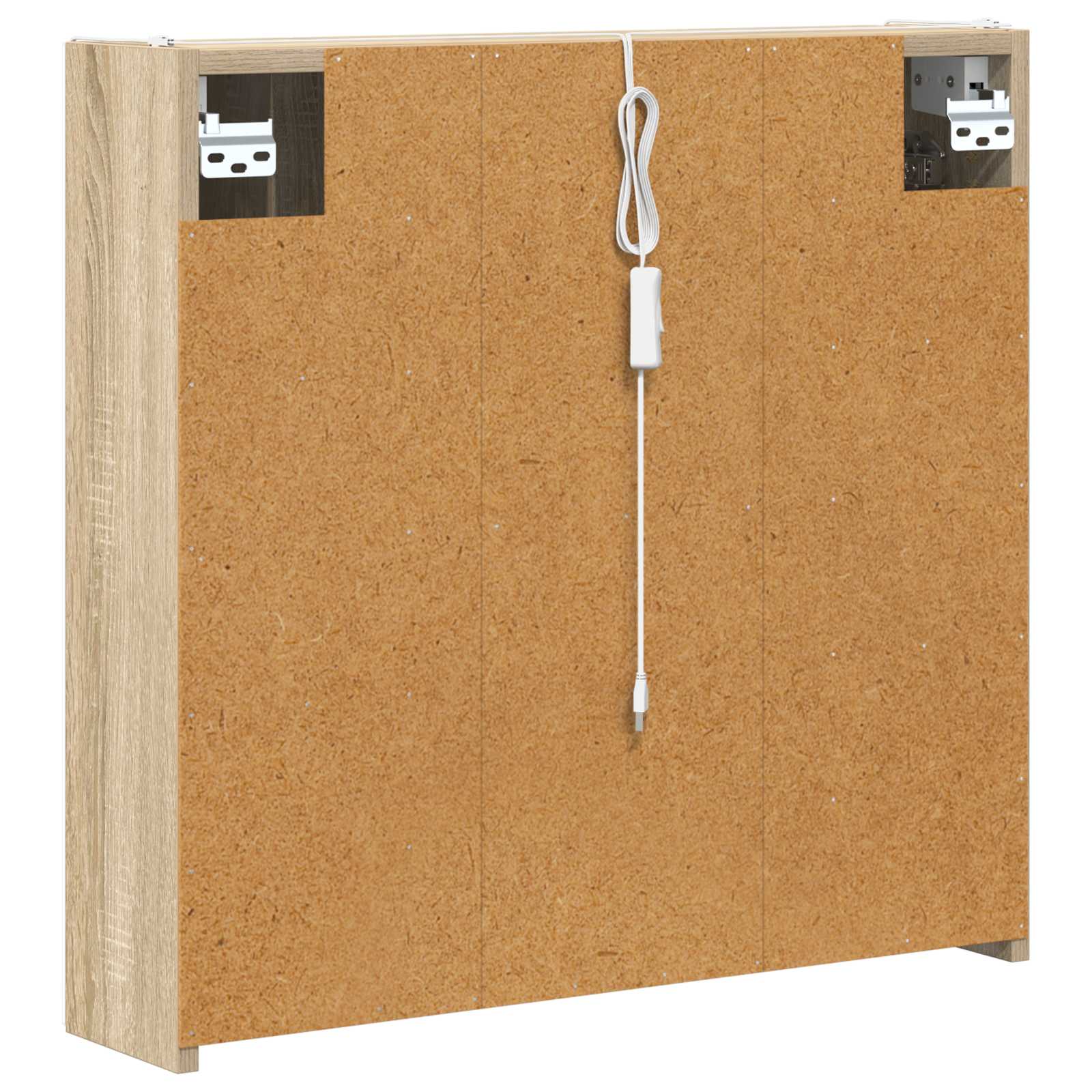 vidaXL Szafka z lustrem do łazienki Dąb Sonoma 63,5 x 15,5 x 60,5 cm