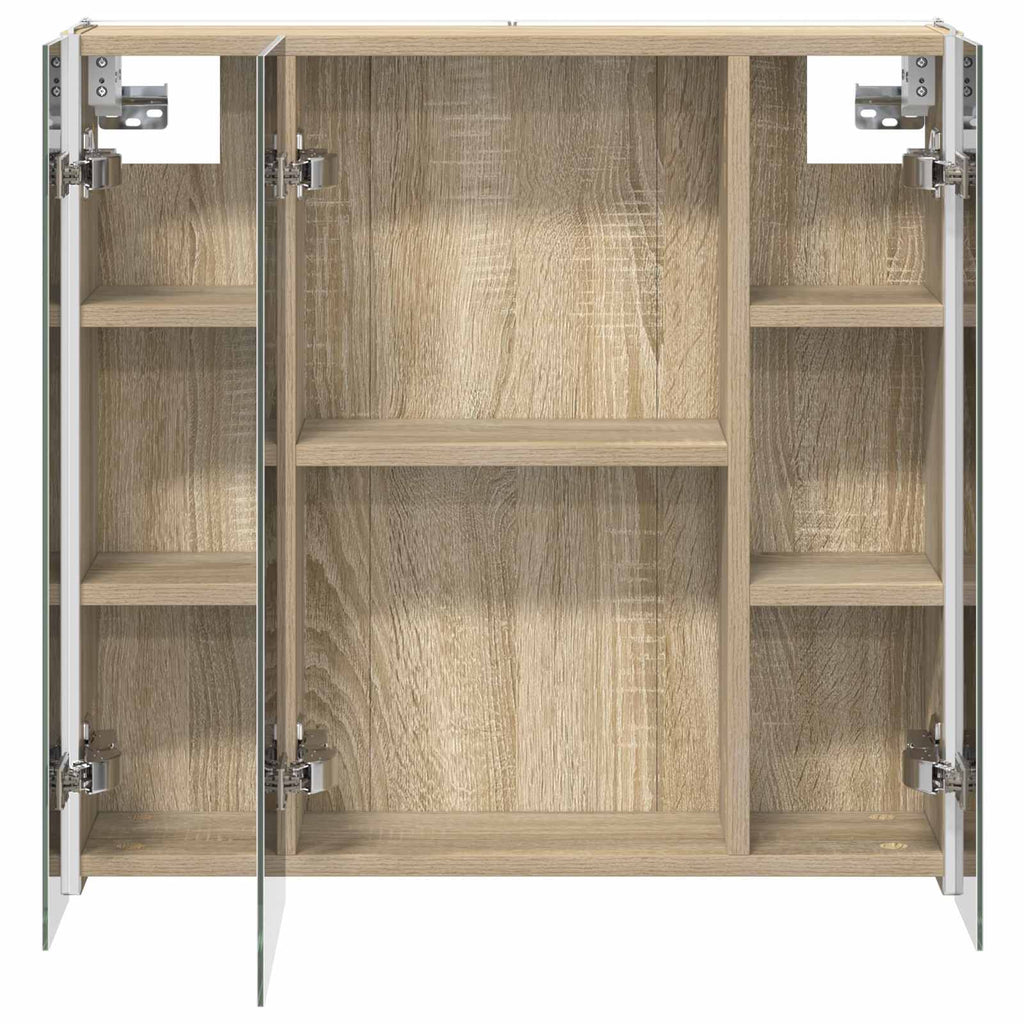 vidaXL Szafka z lustrem do łazienki Dąb Sonoma 63,5 x 15,5 x 60,5 cm