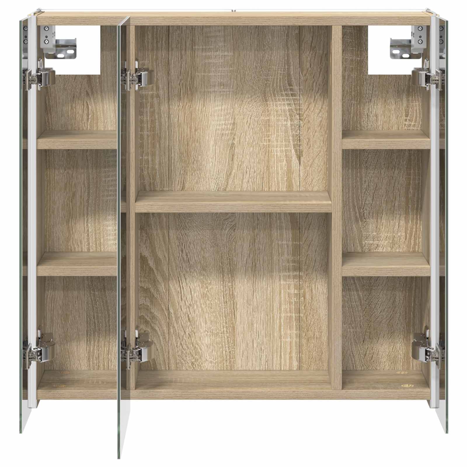 vidaXL Szafka z lustrem do łazienki Dąb Sonoma 63,5 x 15,5 x 60,5 cm