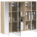 vidaXL Szafka z lustrem do łazienki Dąb Sonoma 63,5 x 15,5 x 60,5 cm