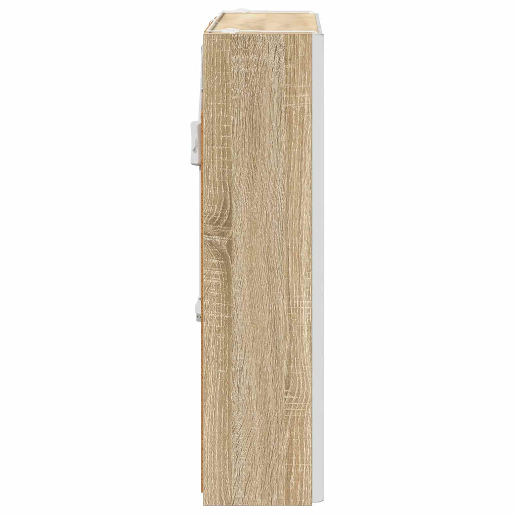 vidaXL Szafka z lustrem do łazienki Dąb Sonoma 63,5 x 15,5 x 60,5 cm