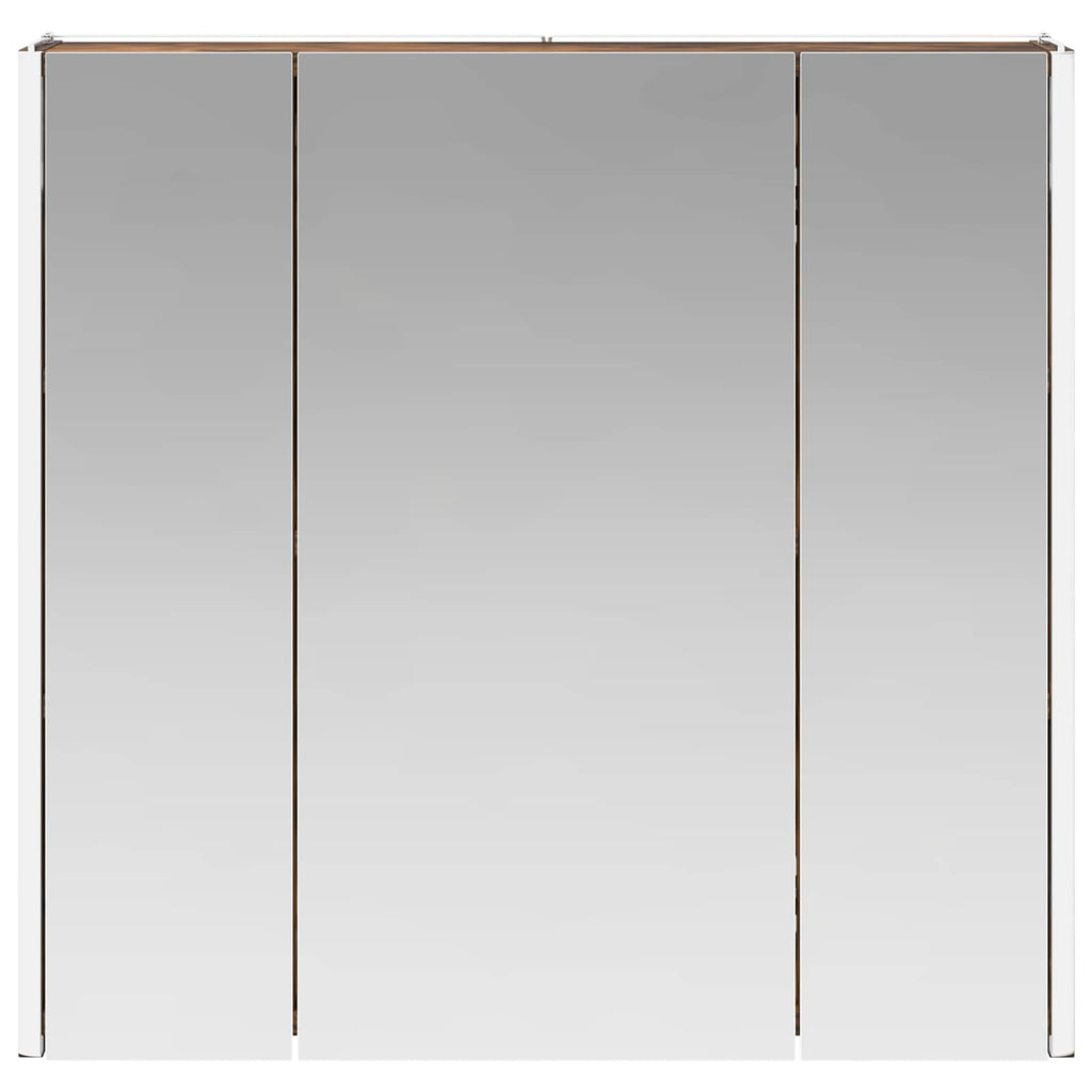 vidaXL Szafka z lustrem do łazienki Dąb wędzony 63,5 x 15,5 x 60,5 cm