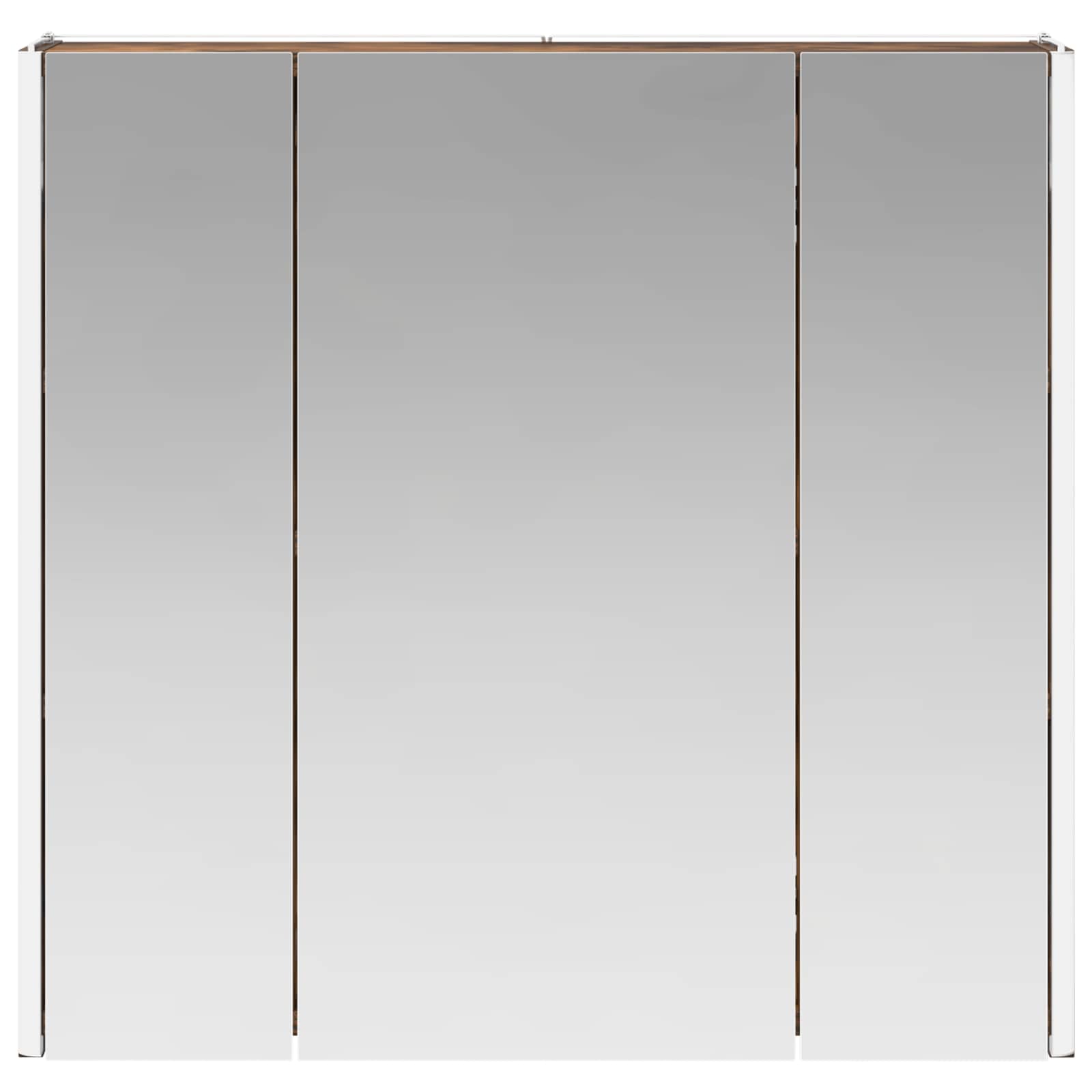 vidaXL Szafka z lustrem do łazienki Dąb wędzony 63,5 x 15,5 x 60,5 cm