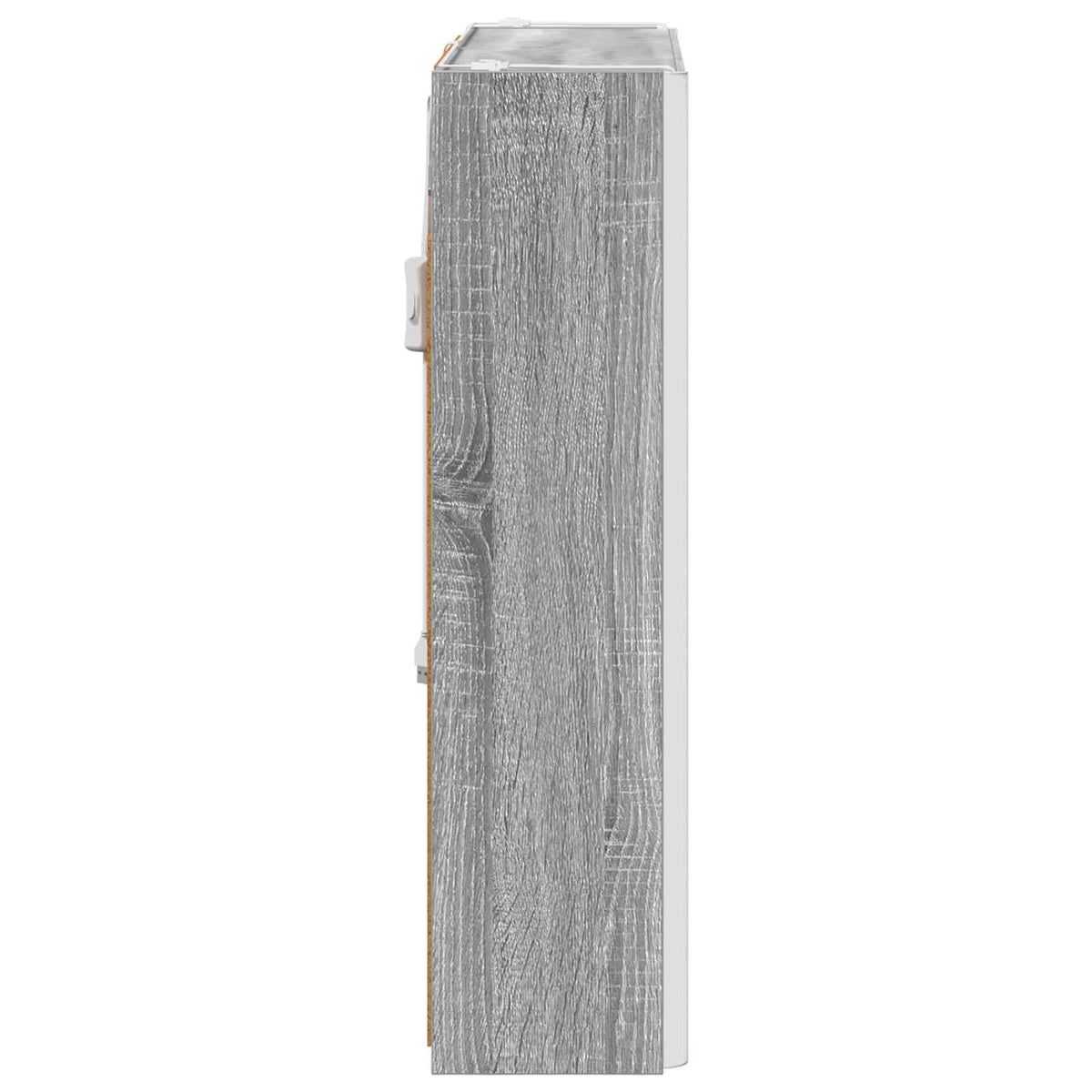 vidaXL Szafka z lustrem do łazienki Szary Sonoma 63,5 x 15,5 x 60,5 cm