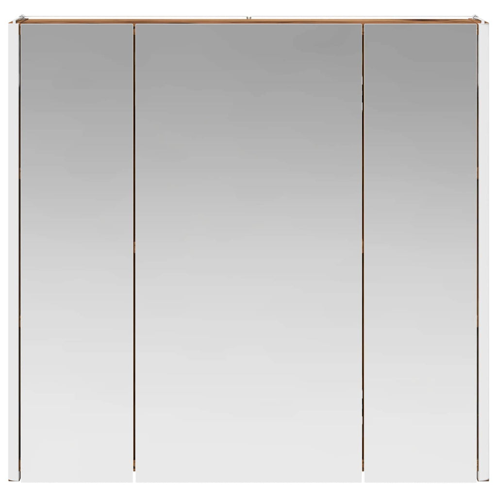 vidaXL Szafka z lustrem do łazienki Stare drewno 63,5 x 15,5 x 60,5 cm