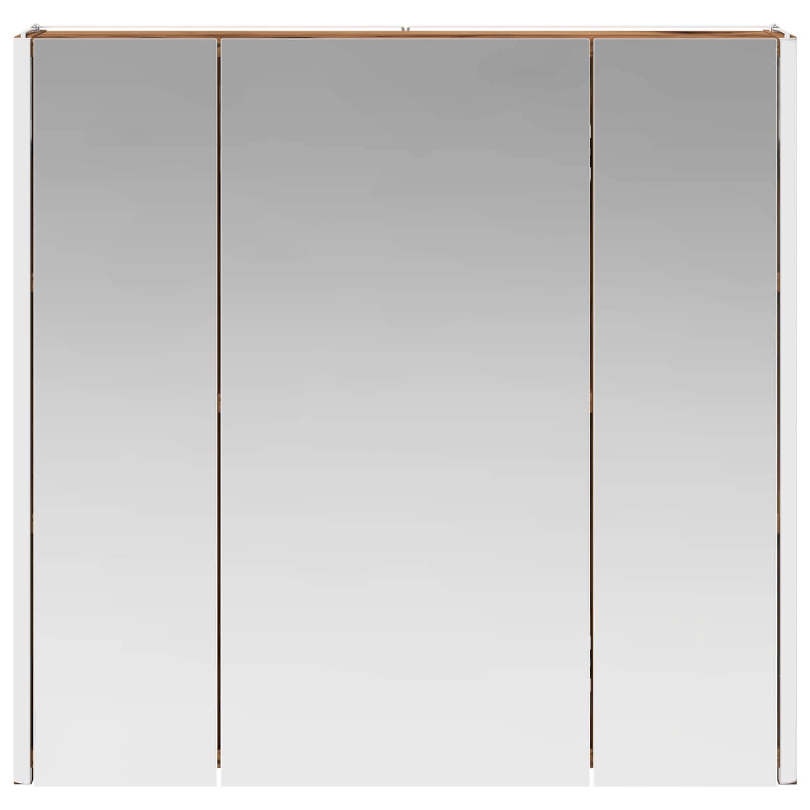 vidaXL Szafka z lustrem do łazienki Stare drewno 63,5 x 15,5 x 60,5 cm