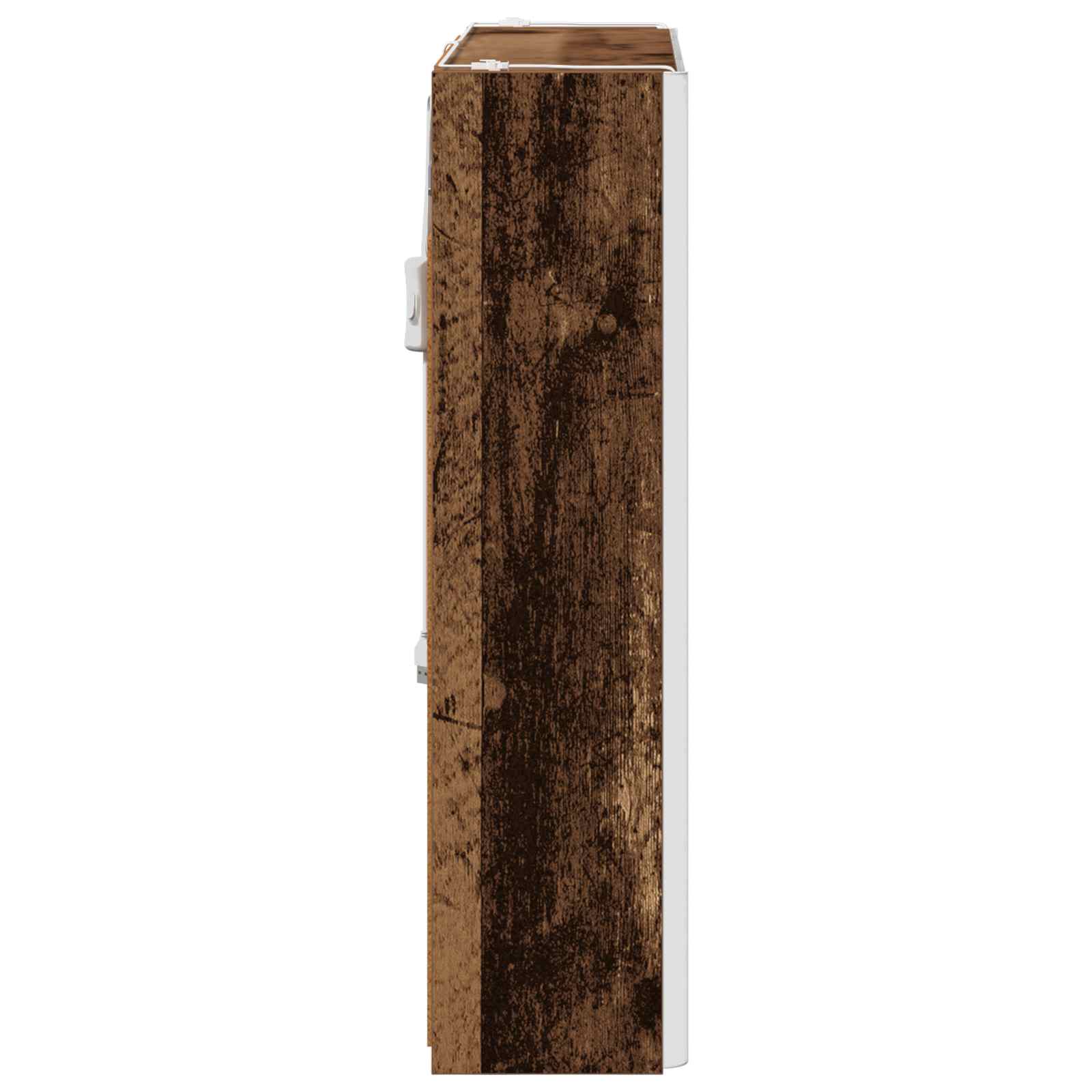vidaXL Szafka z lustrem do łazienki Stare drewno 63,5 x 15,5 x 60,5 cm