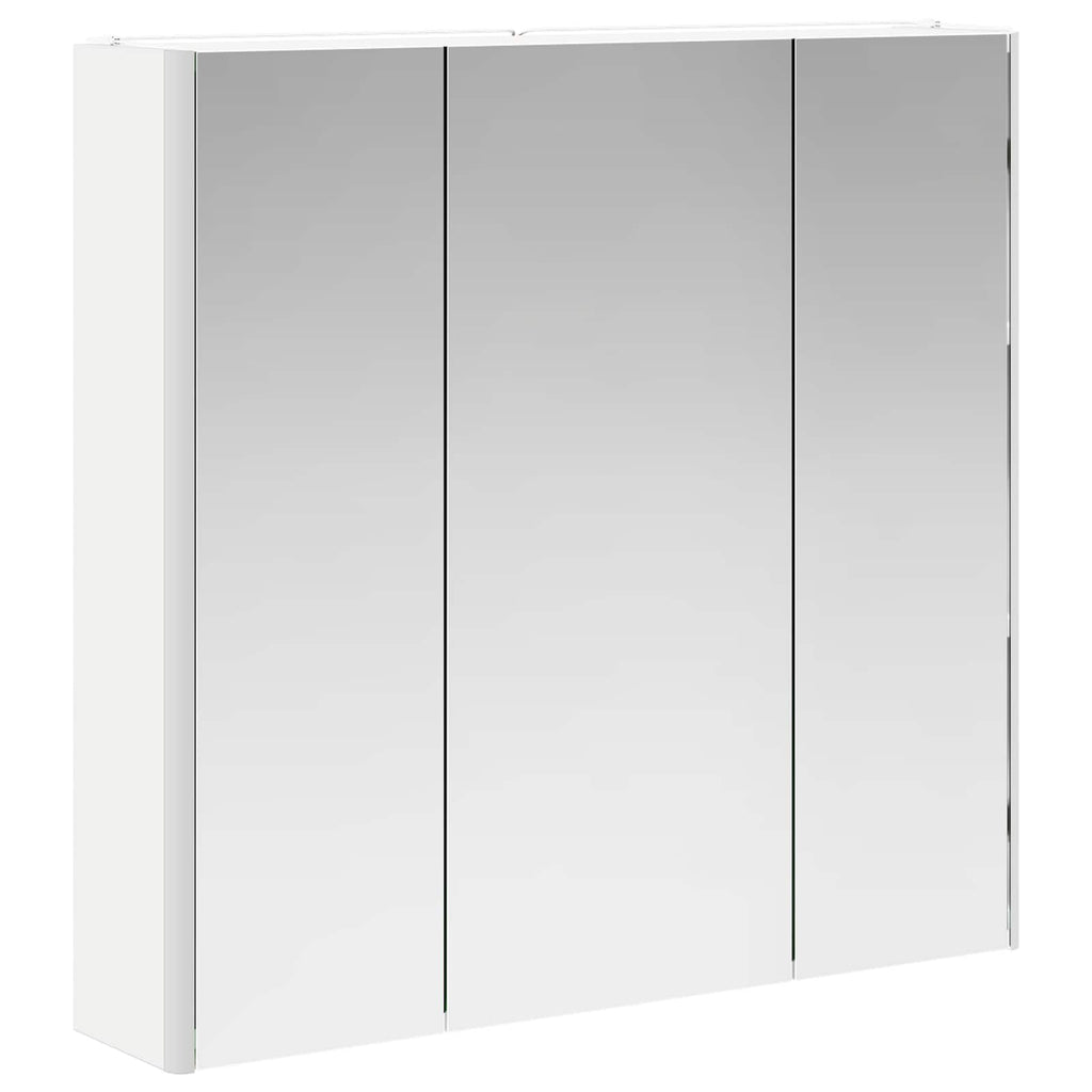 vidaXL Szafka z lustrem do łazienki z półką Biały 73.5 x 15.5 x 70 cm
