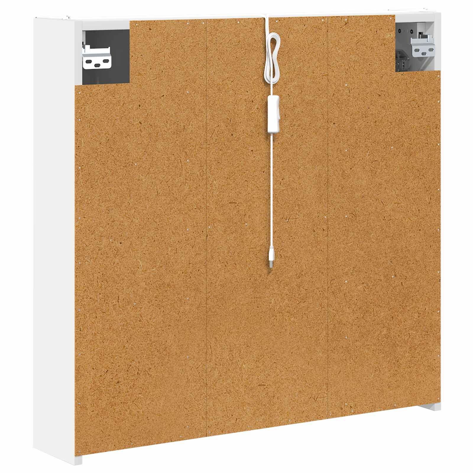 vidaXL Szafka z lustrem do łazienki z półką Biały 73.5 x 15.5 x 70 cm