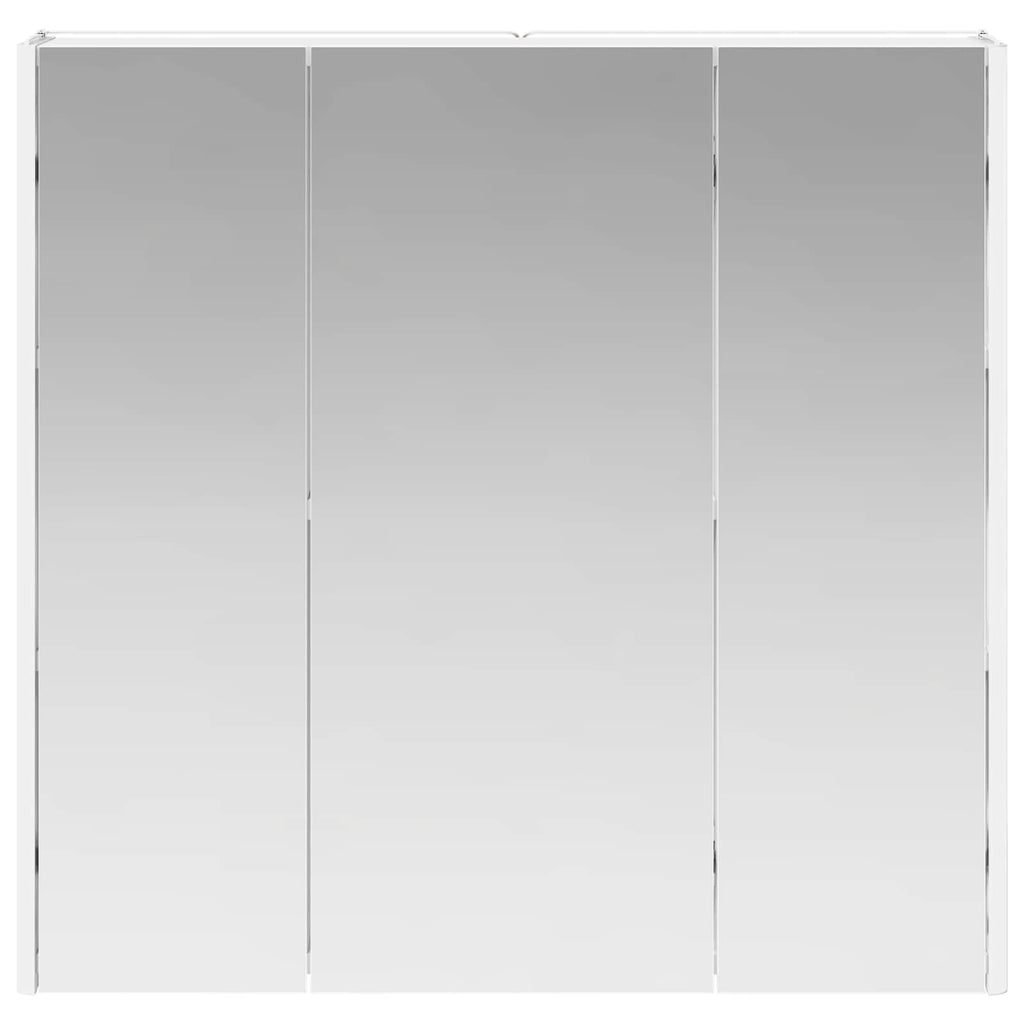 vidaXL Szafka z lustrem do łazienki z półką Biały 73.5 x 15.5 x 70 cm