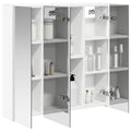 vidaXL Szafka z lustrem do łazienki z półką Biały 73.5 x 15.5 x 70 cm
