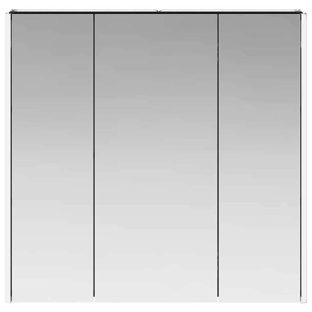 vidaXL Szafka z lustrem do łazienki Czarny Dąb 73.5 x 15.5 x 70 cm