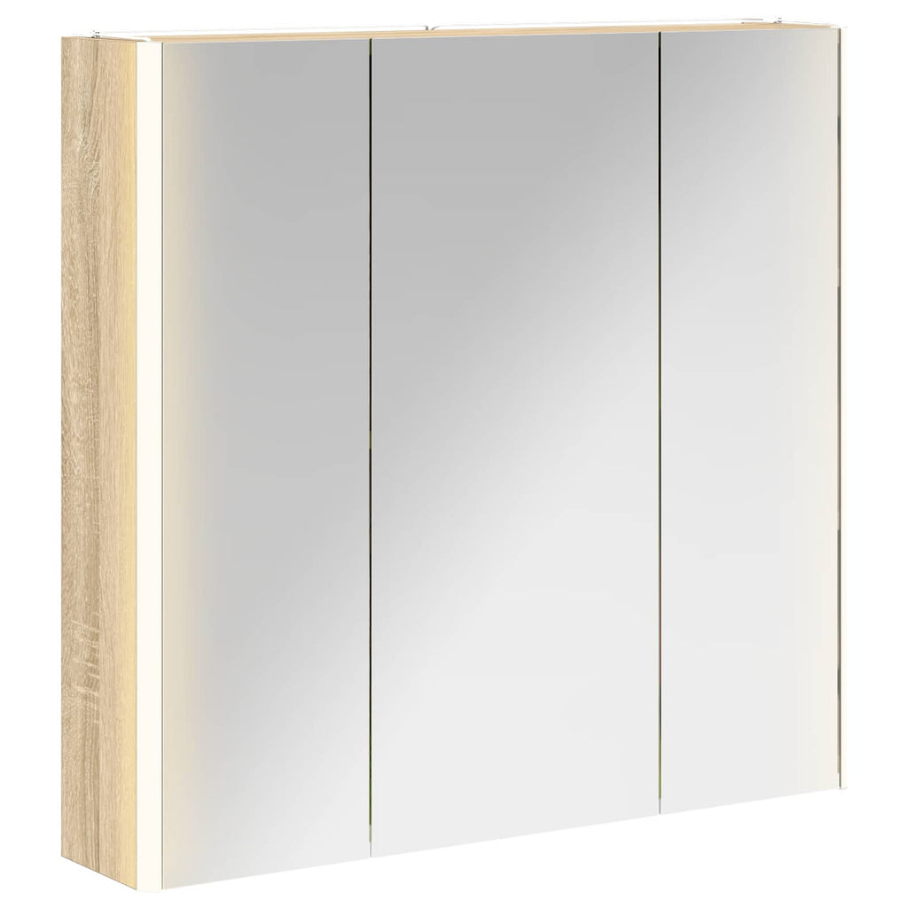 vidaXL Szafka z lustrem do łazienki Dąb Sonoma 73.5 x 15.5 x 70 cm