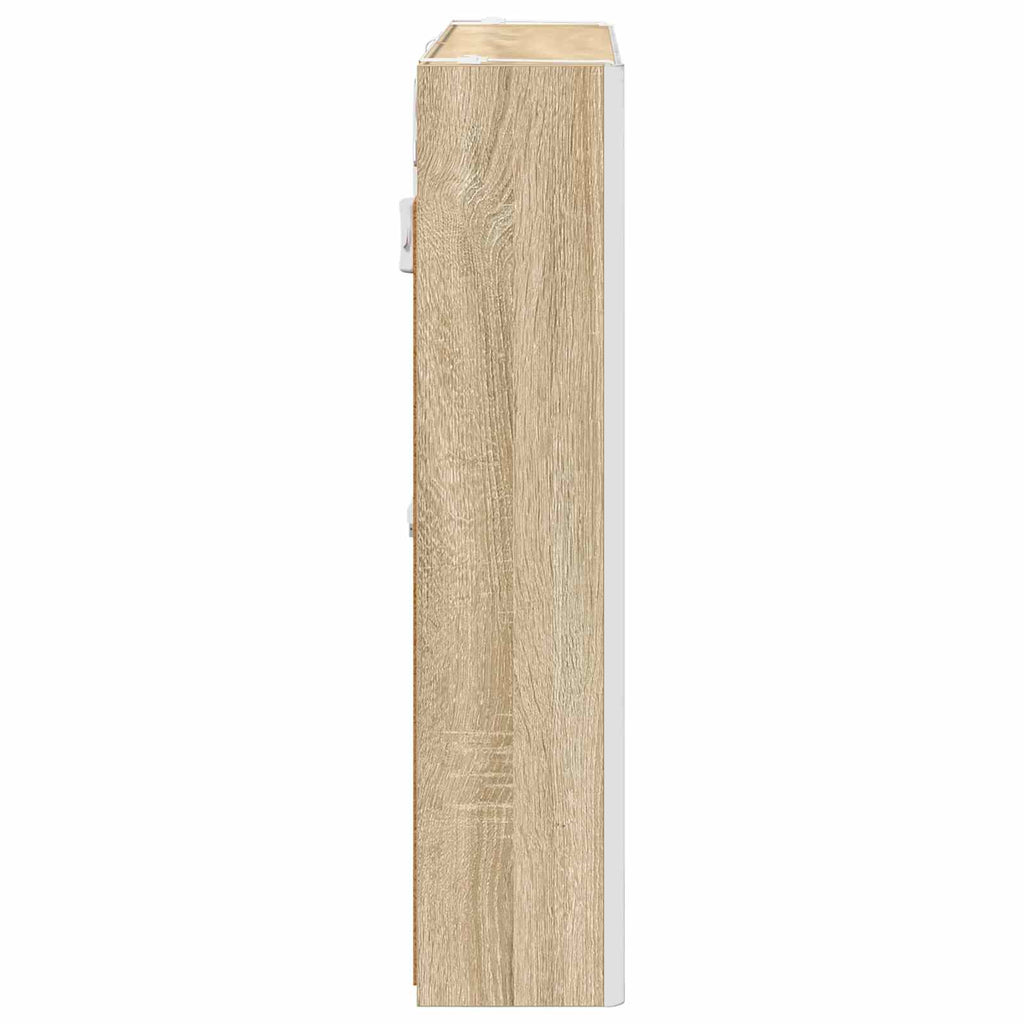 vidaXL Szafka z lustrem do łazienki Dąb Sonoma 73.5 x 15.5 x 70 cm
