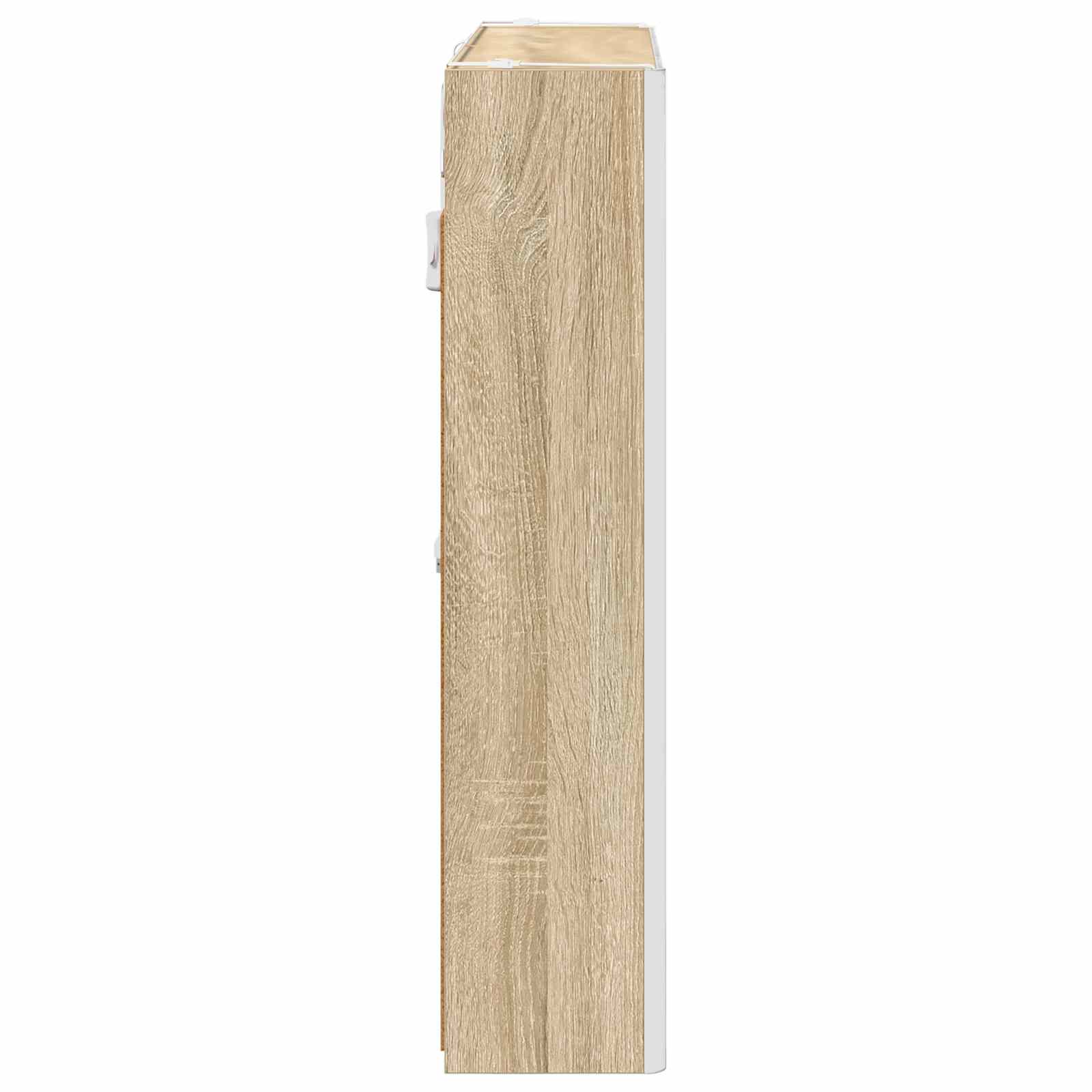 vidaXL Szafka z lustrem do łazienki Dąb Sonoma 73.5 x 15.5 x 70 cm