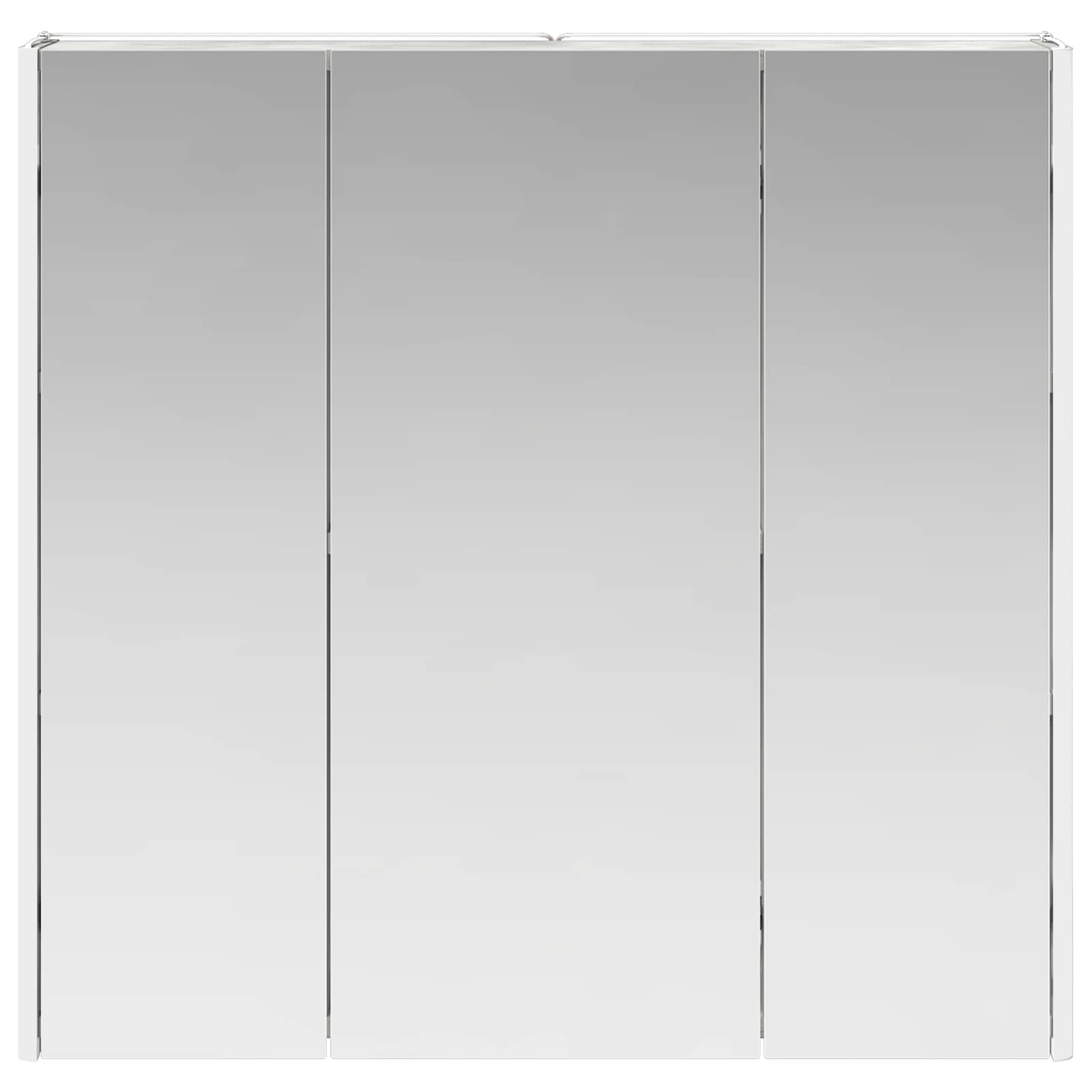 vidaXL Szafka z lustrem do łazienki Betonowy szary 73.5 x 15.5 x 70 cm