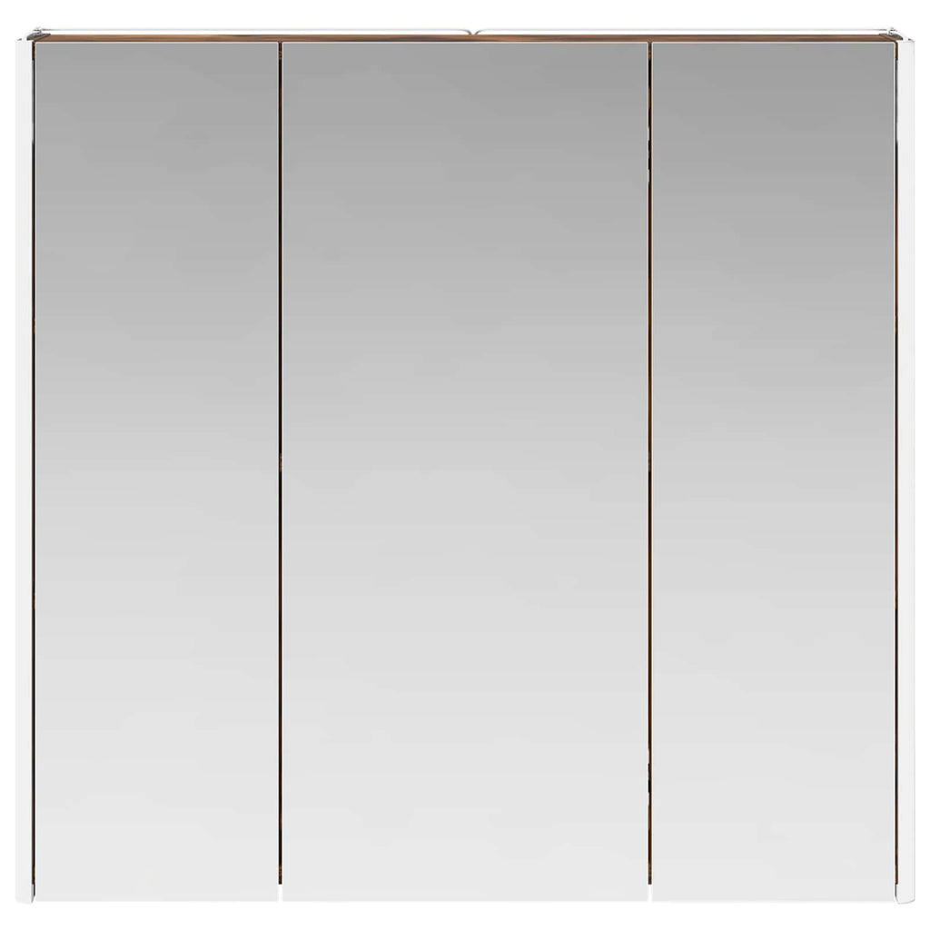 vidaXL Szafka z lustrem do łazienki Dąb wędzony 73.5 x 15.5 x 70 cm