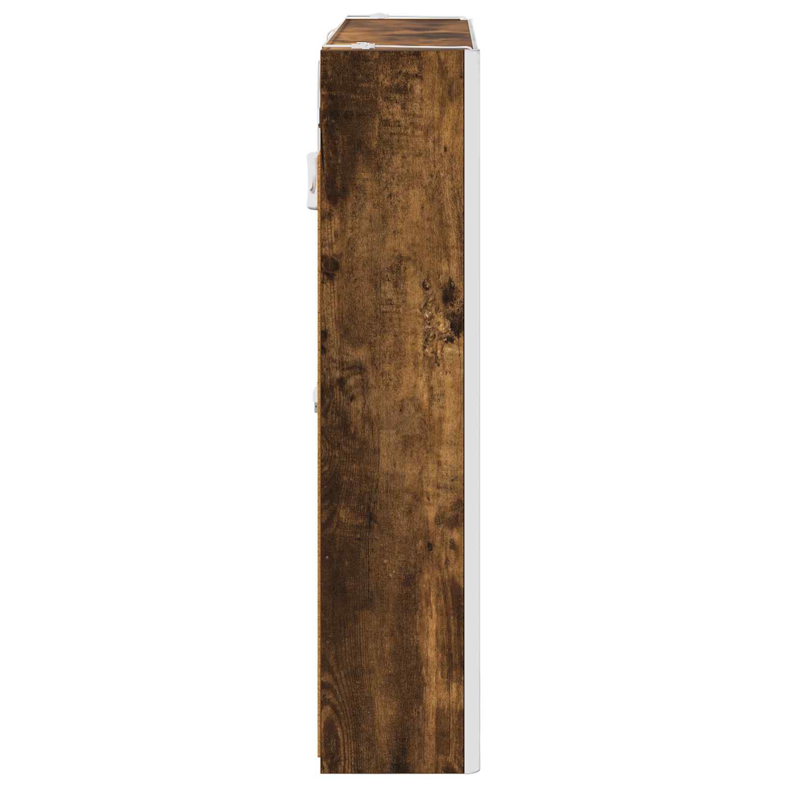 vidaXL Szafka z lustrem do łazienki Dąb wędzony 73.5 x 15.5 x 70 cm