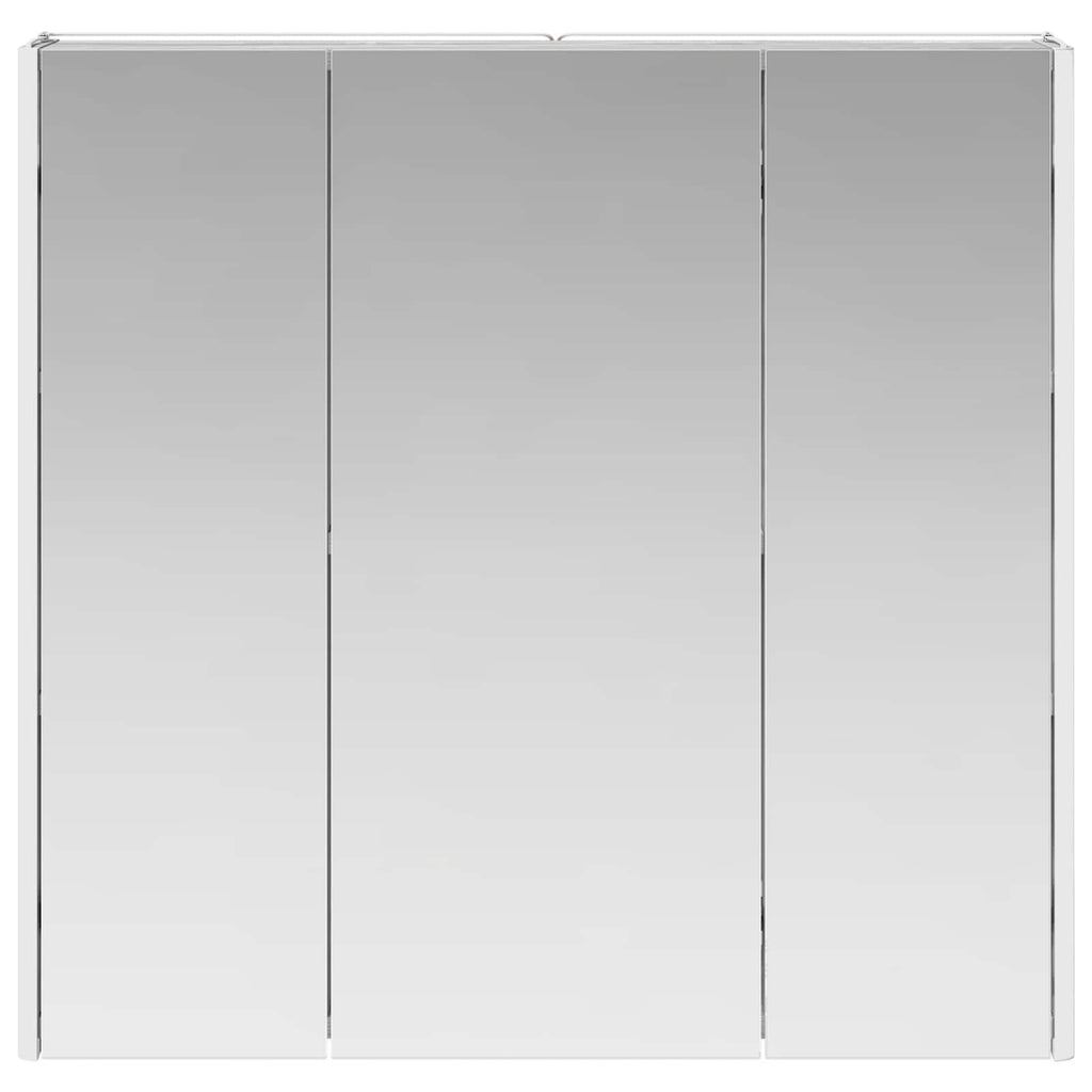 vidaXL Szafka z lustrem do łazienki Szary Sonoma 73.5 x 15.5 x 70 cm