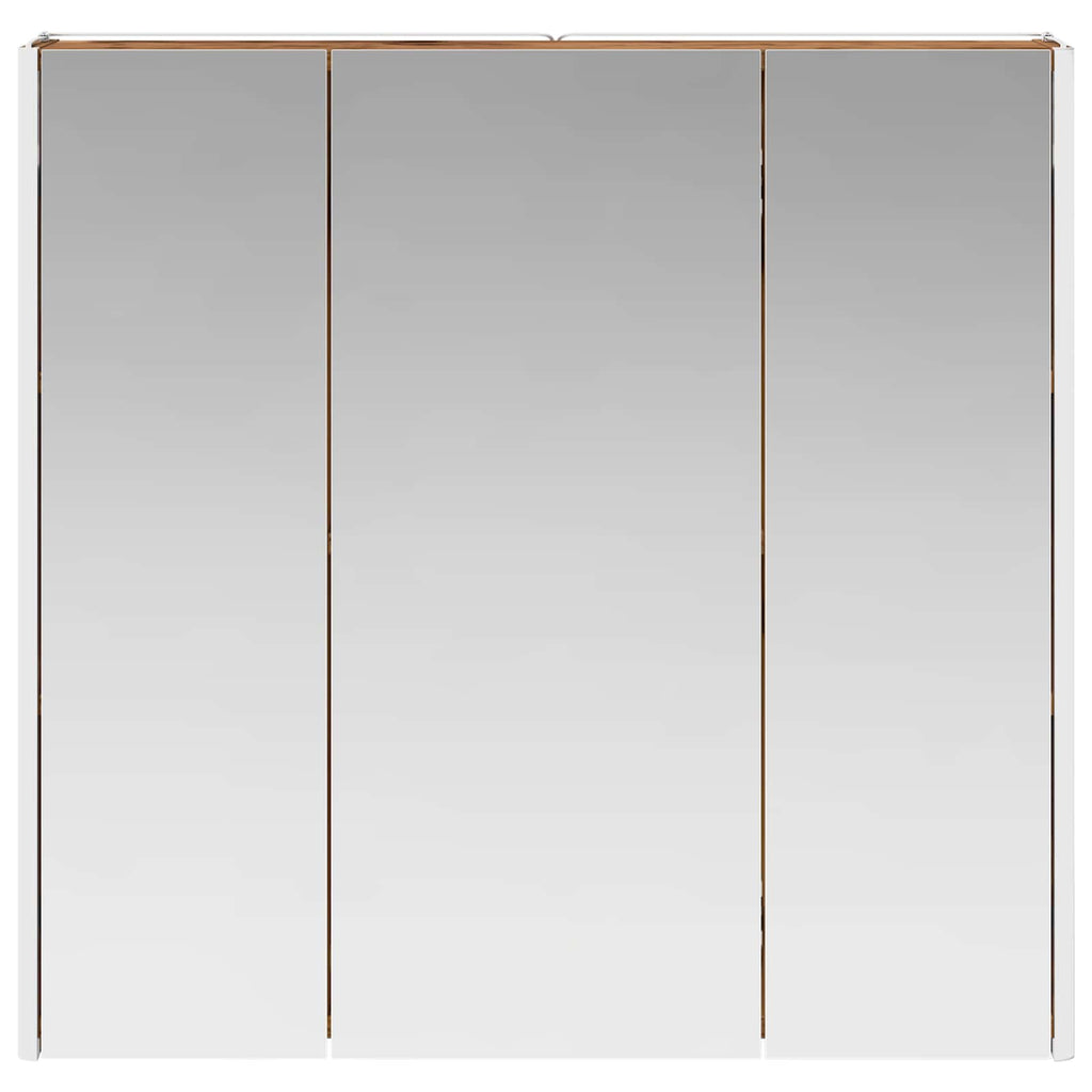 vidaXL Szafka z lustrem do łazienki Stare drewno 73.5 x 15.5 x 70 cm