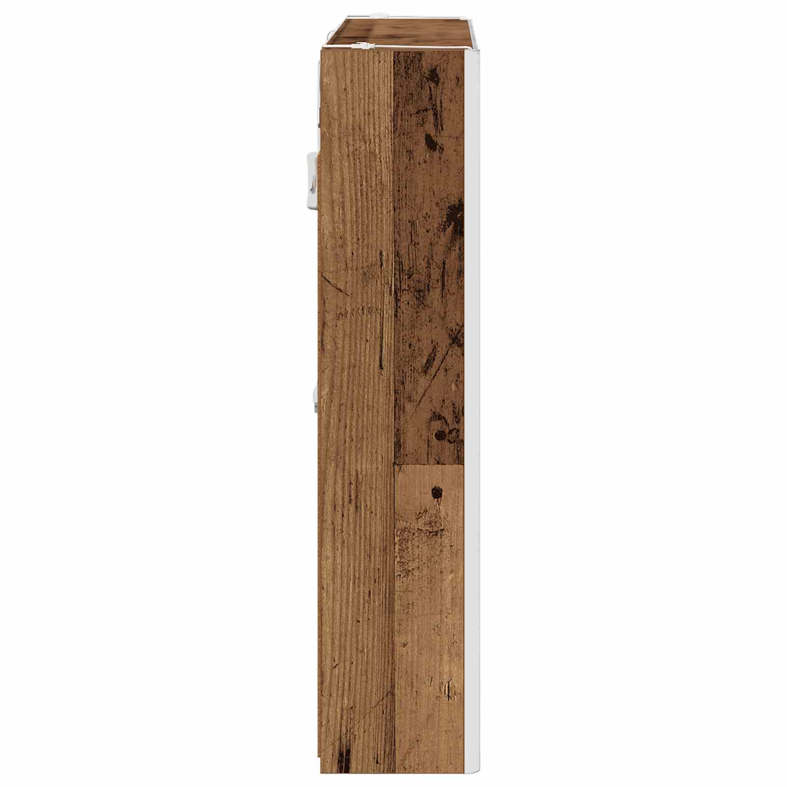 vidaXL Szafka z lustrem do łazienki Stare drewno 73.5 x 15.5 x 70 cm