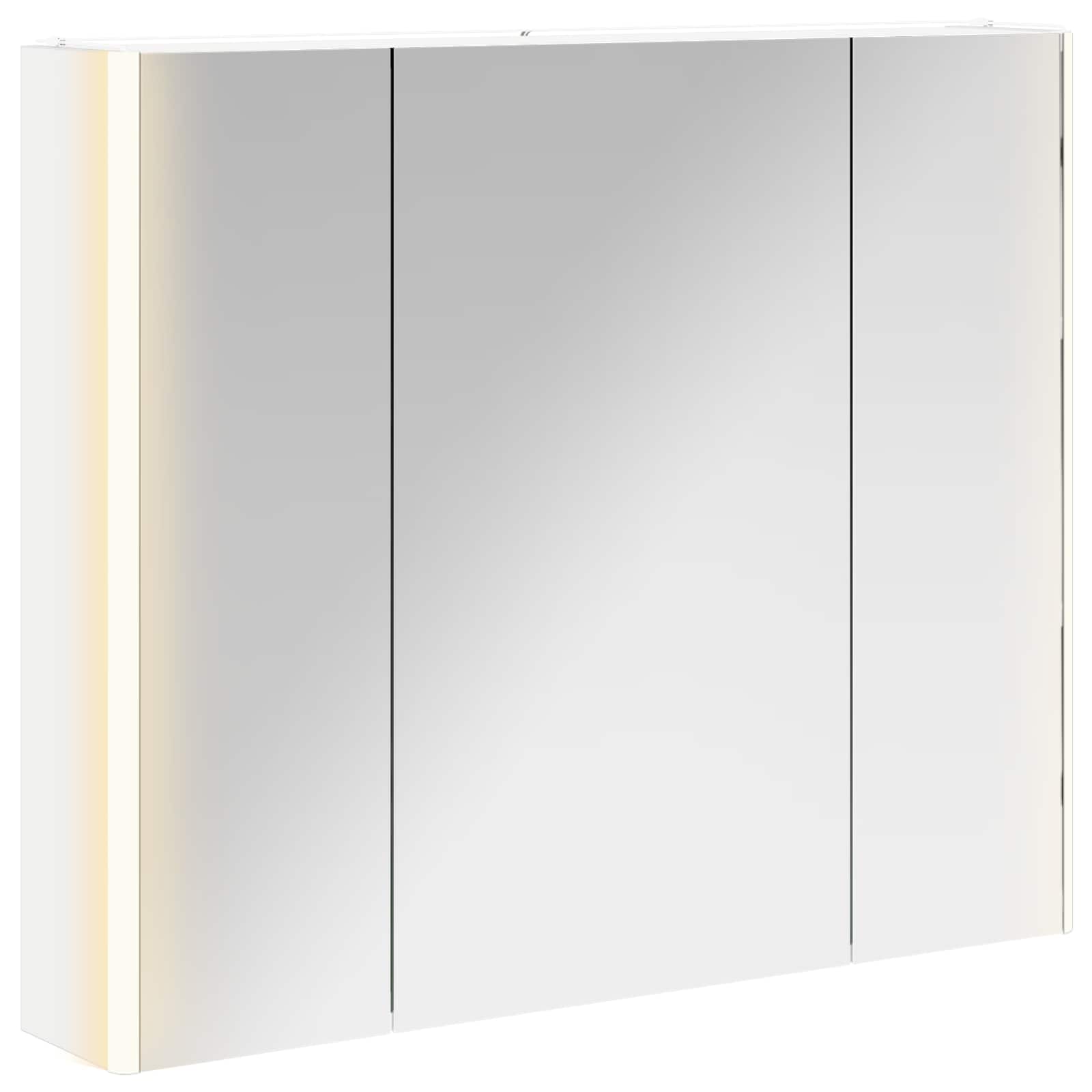 vidaXL Szafka z lustrem do łazienki Biały 83,5 x 15,5 x 70 cm