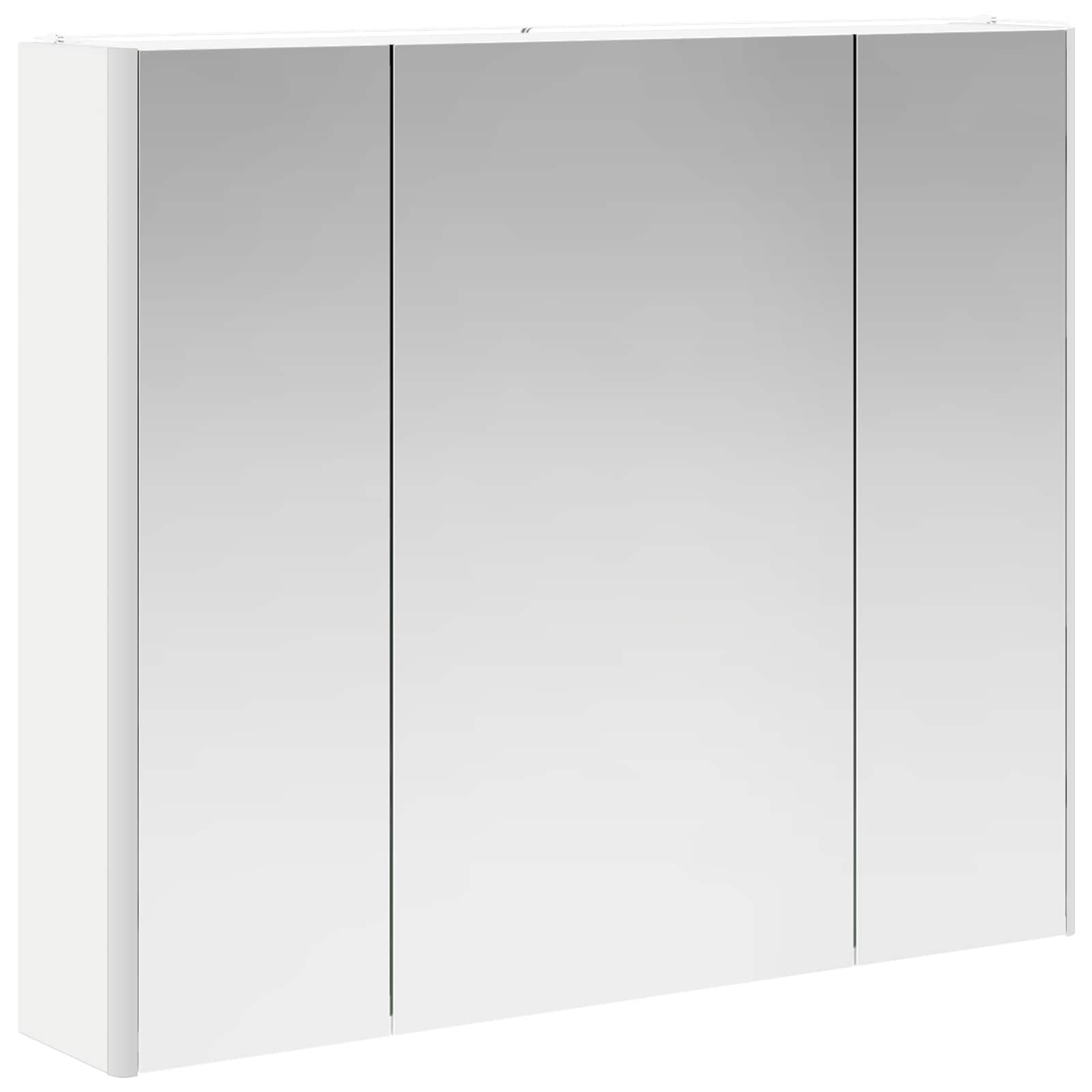 vidaXL Szafka z lustrem do łazienki Biały 83,5 x 15,5 x 70 cm