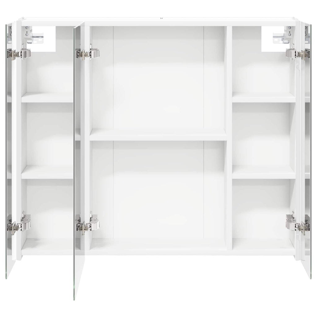 vidaXL Szafka z lustrem do łazienki Biały 83,5 x 15,5 x 70 cm