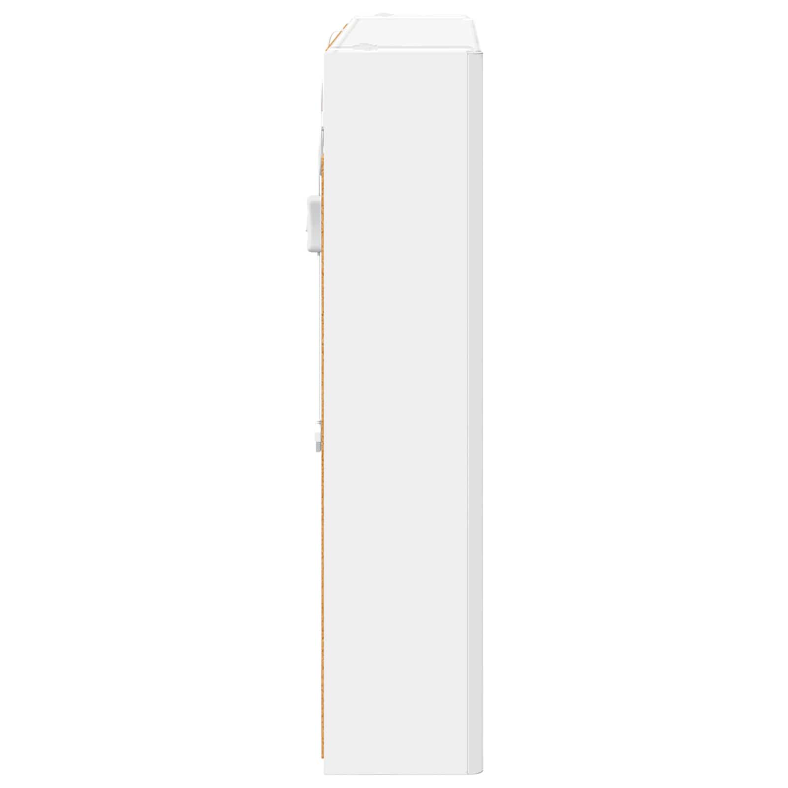 vidaXL Szafka z lustrem do łazienki Biały 83,5 x 15,5 x 70 cm