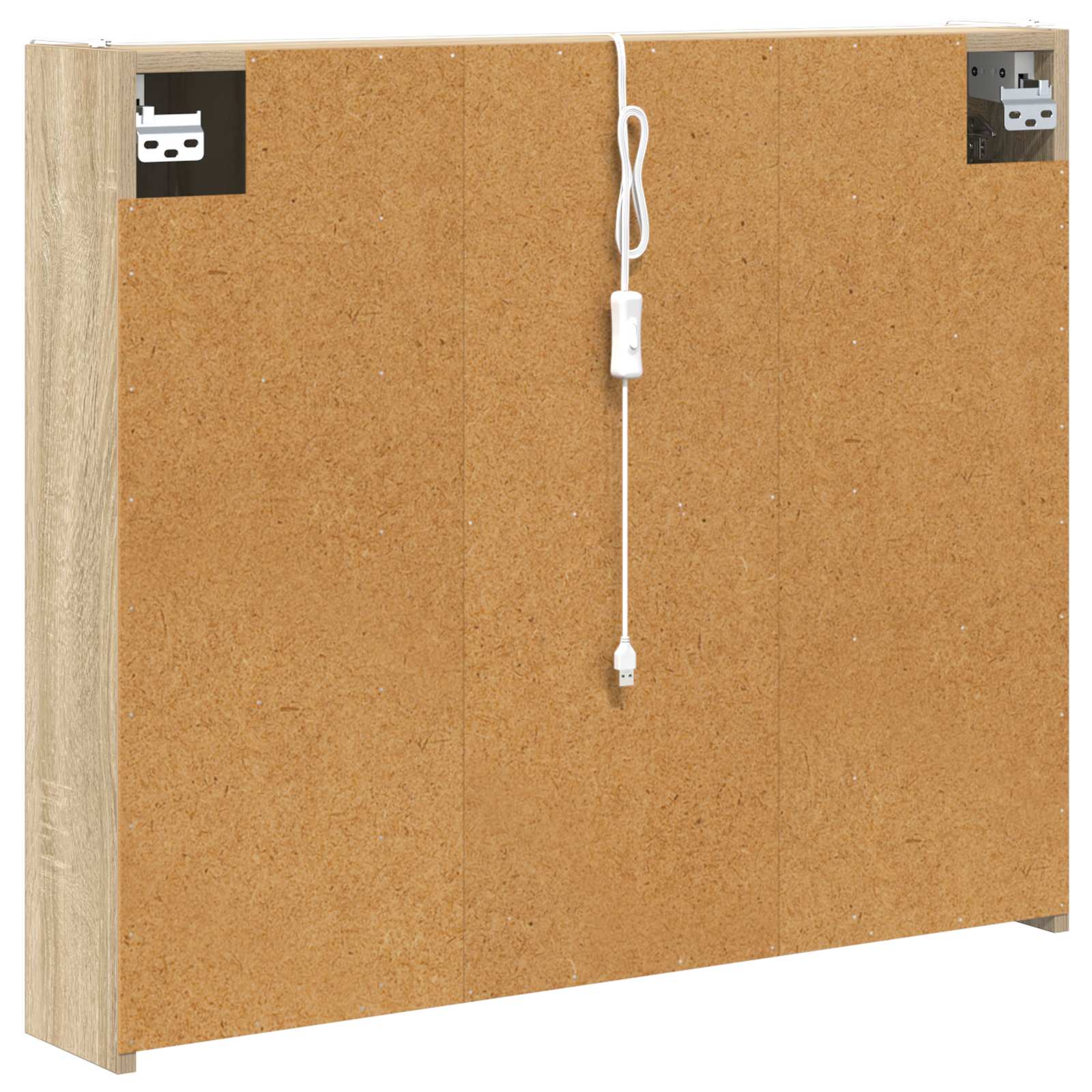 vidaXL Szafka z lustrem do łazienki Dąb Sonoma 83,5 x 15,5 x 70 cm