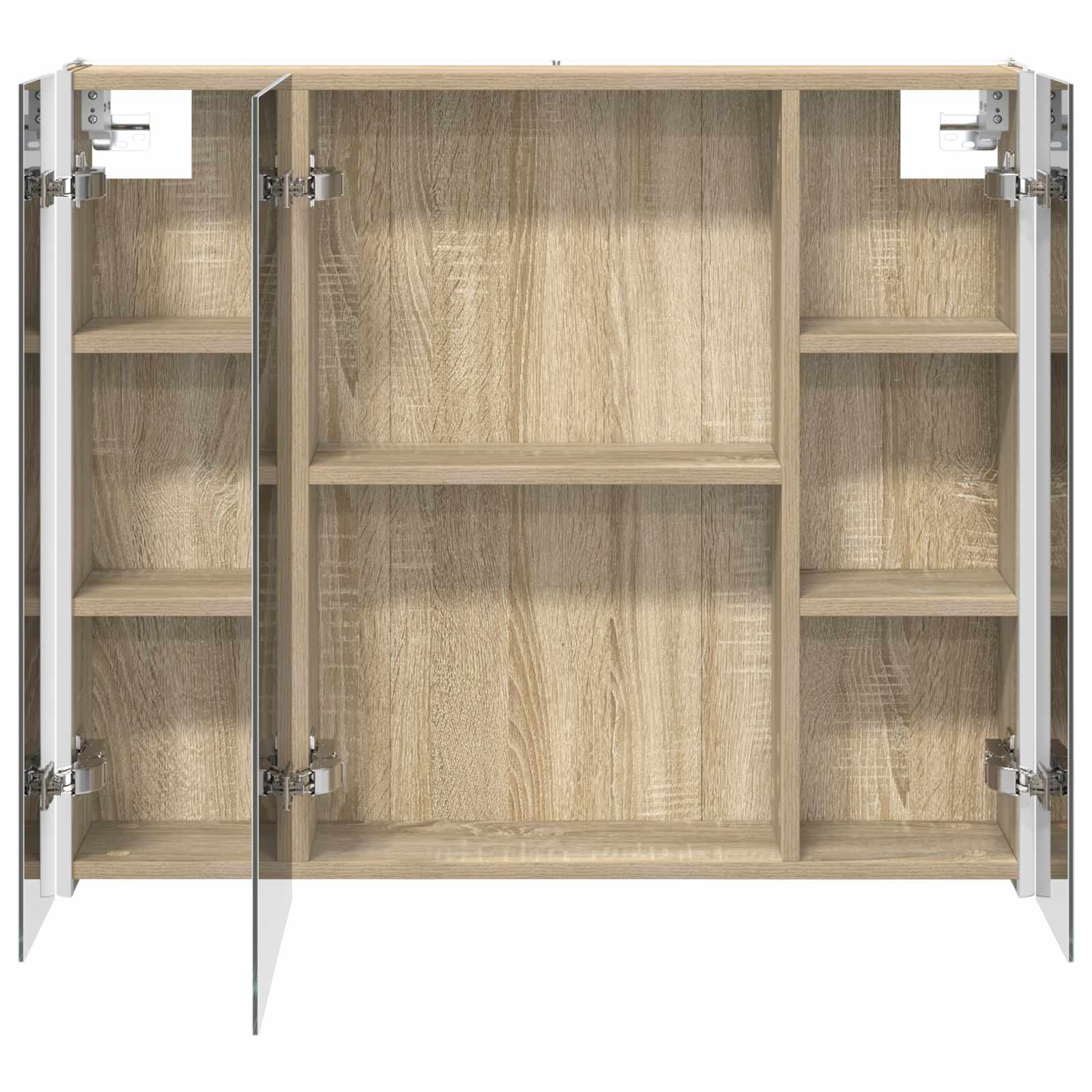 vidaXL Szafka z lustrem do łazienki Dąb Sonoma 83,5 x 15,5 x 70 cm