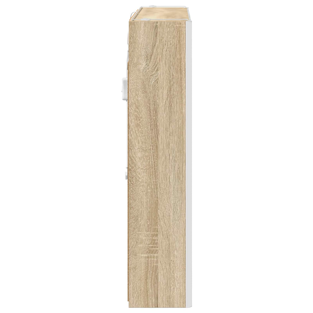 vidaXL Szafka z lustrem do łazienki Dąb Sonoma 83,5 x 15,5 x 70 cm