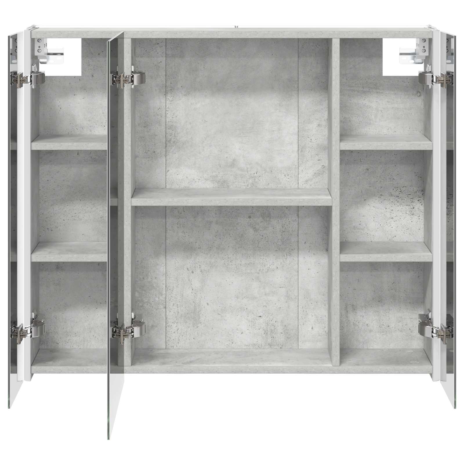vidaXL Szafka z lustrem do łazienki Betonowy szary 83,5 x 15,5 x 70 cm