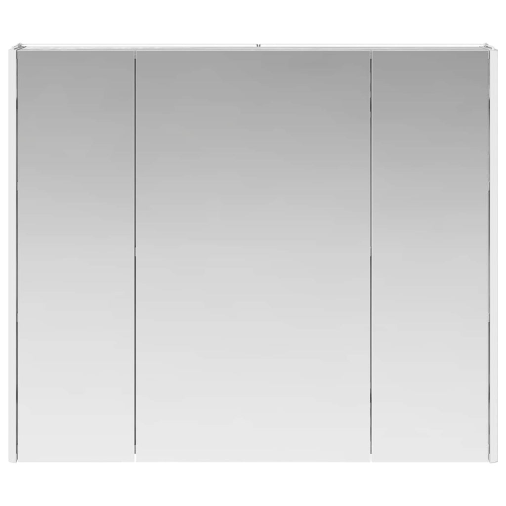 vidaXL Szafka z lustrem do łazienki Szary Sonoma 83,5 x 15,5 x 70 cm