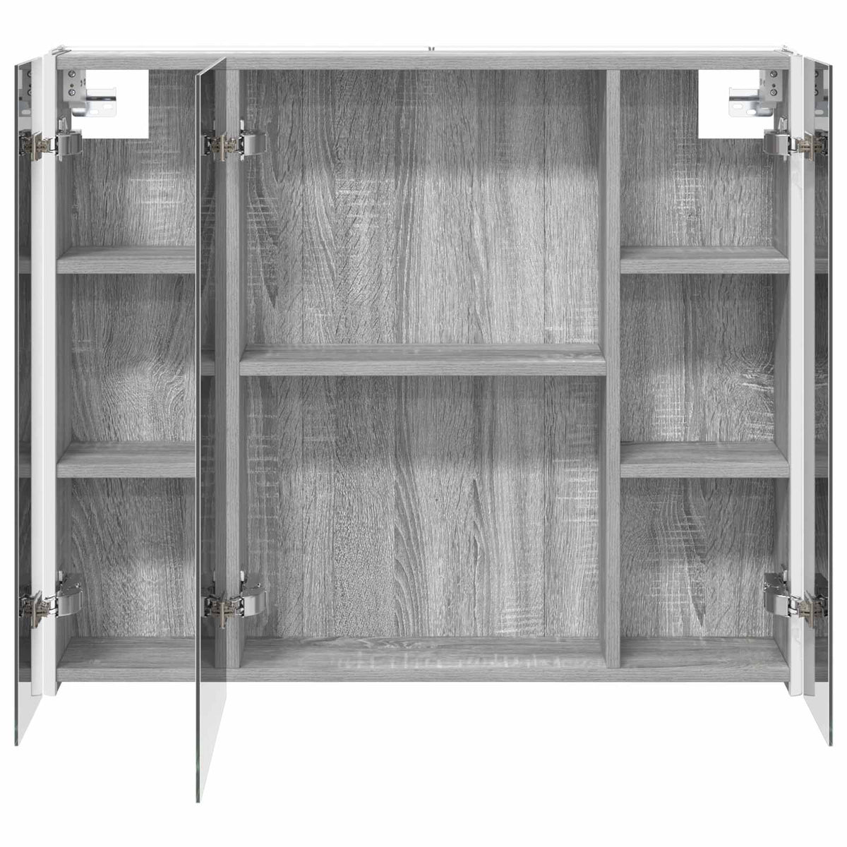 vidaXL Szafka z lustrem do łazienki Szary Sonoma 83,5 x 15,5 x 70 cm
