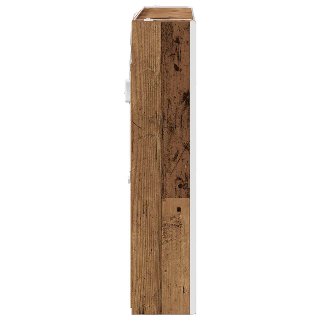 vidaXL Szafka z lustrem do łazienki Stare drewno 83,5 x 15,5 x 70 cm