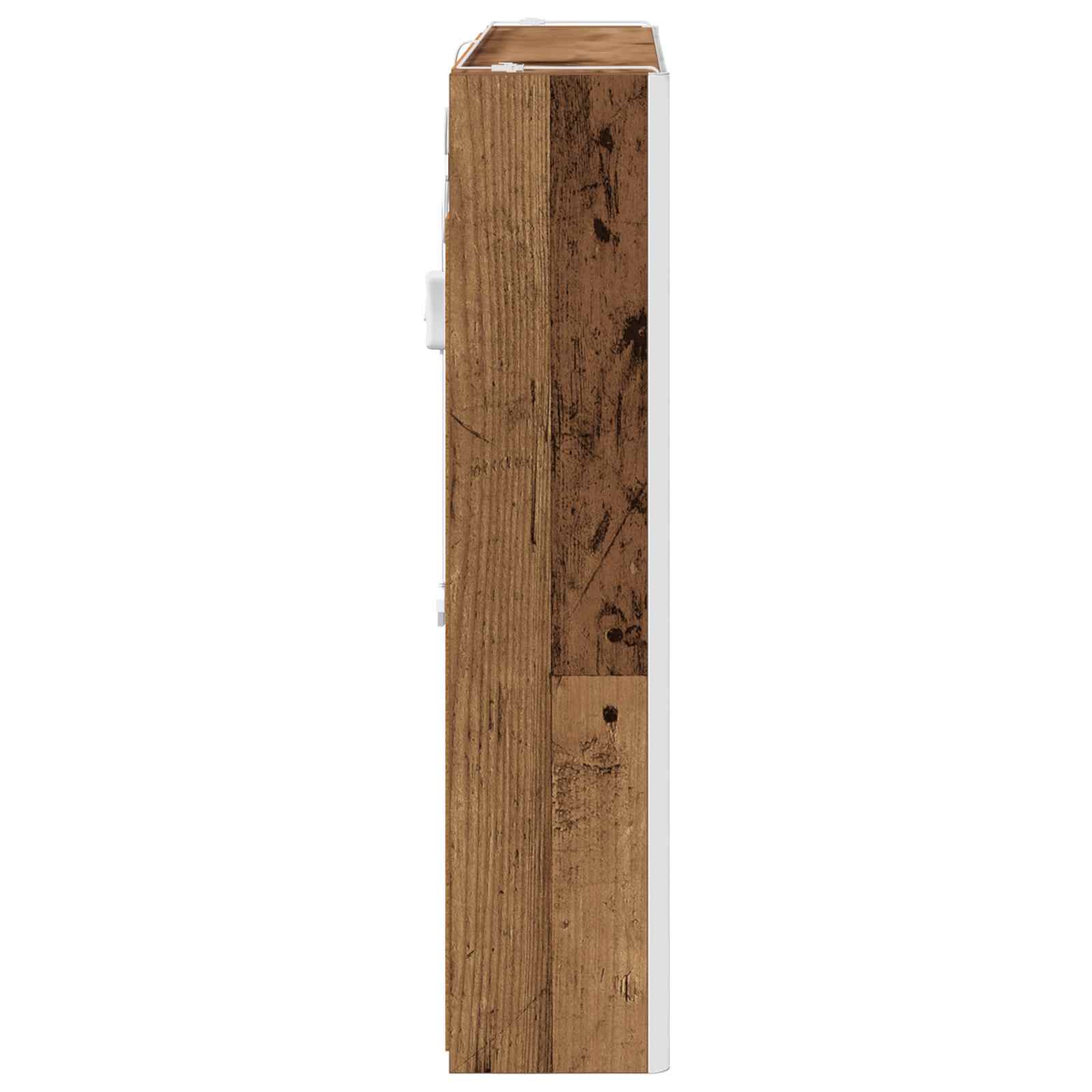 vidaXL Szafka z lustrem do łazienki Stare drewno 83,5 x 15,5 x 70 cm