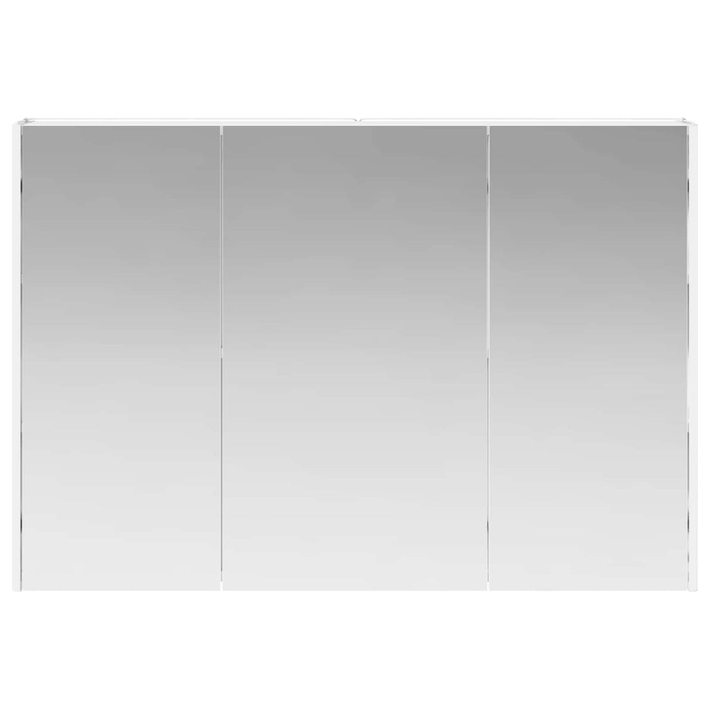 vidaXL Szafka z lustrem do łazienki Biały 103,5 x 15,5 x 70 cm