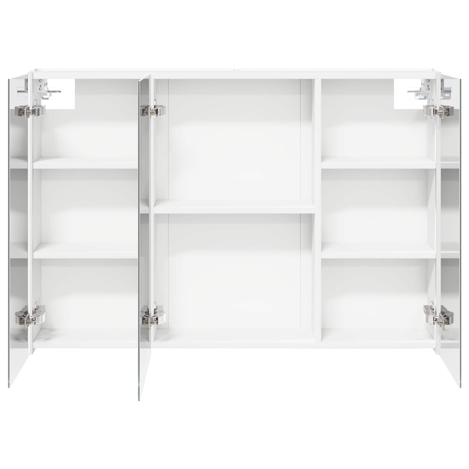 vidaXL Szafka z lustrem do łazienki Biały 103,5 x 15,5 x 70 cm