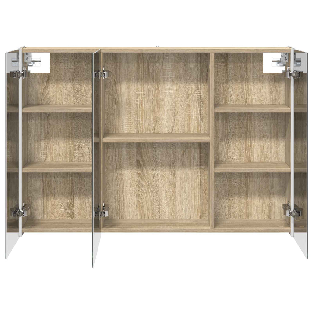 vidaXL Szafka z lustrem do łazienki Dąb Sonoma 103,5 x 15,5 x 70 cm