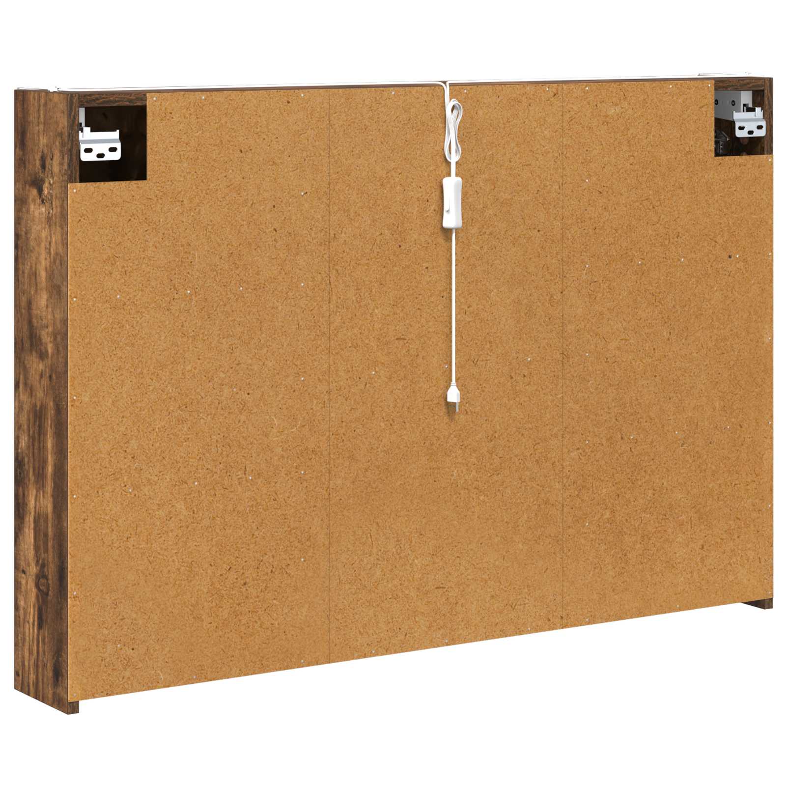 vidaXL Szafka z lustrem do łazienki Dąb wędzony 103,5 x 15,5 x 70 cm