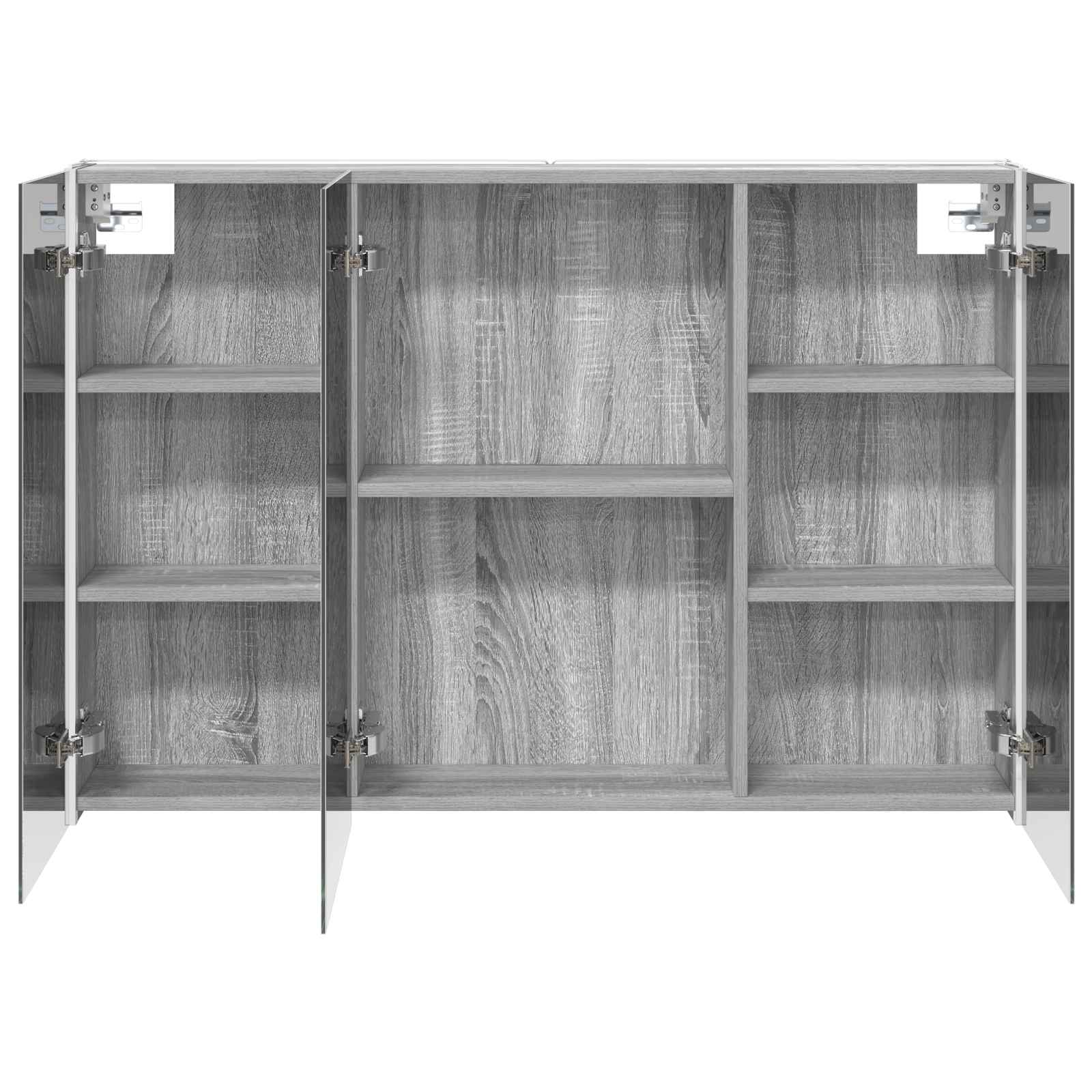 vidaXL Szafka z lustrem do łazienki Szary Sonoma 103,5 x 15,5 x 70 cm