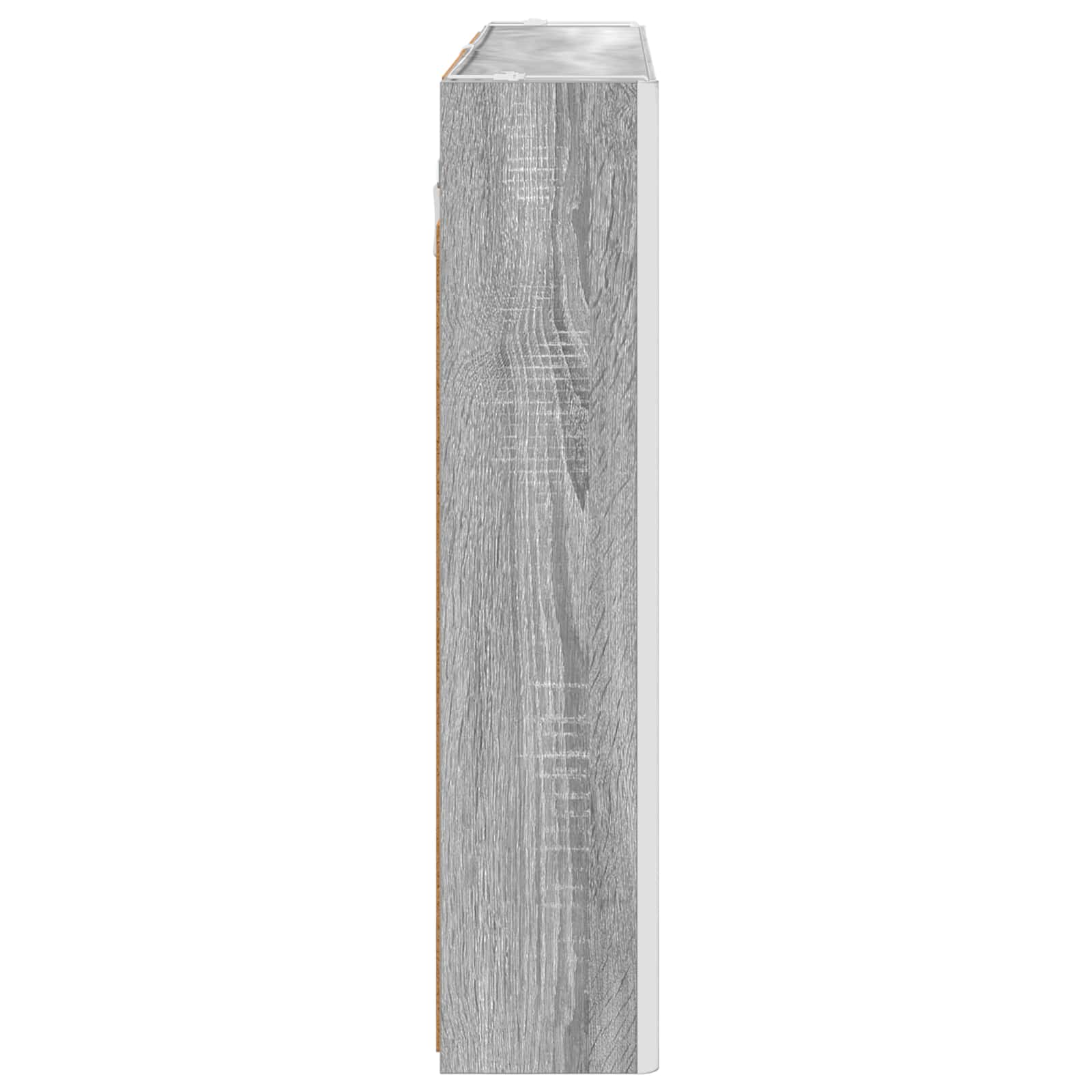 vidaXL Szafka z lustrem do łazienki Szary Sonoma 103,5 x 15,5 x 70 cm
