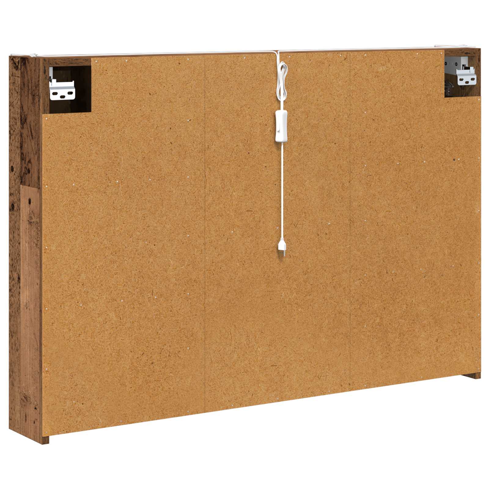 vidaXL Szafka z lustrem do łazienki Stare drewno 103,5 x 15,5 x 70 cm