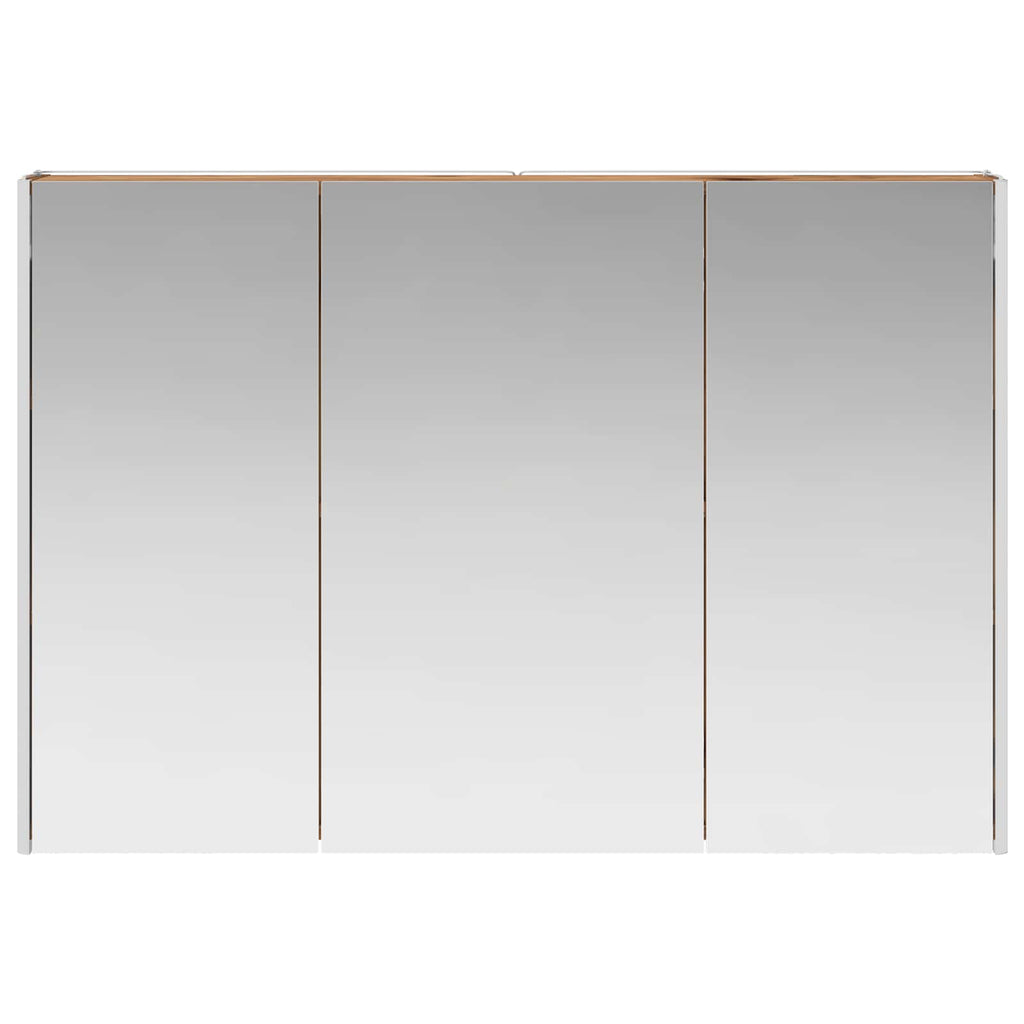 vidaXL Szafka z lustrem do łazienki Stare drewno 103,5 x 15,5 x 70 cm